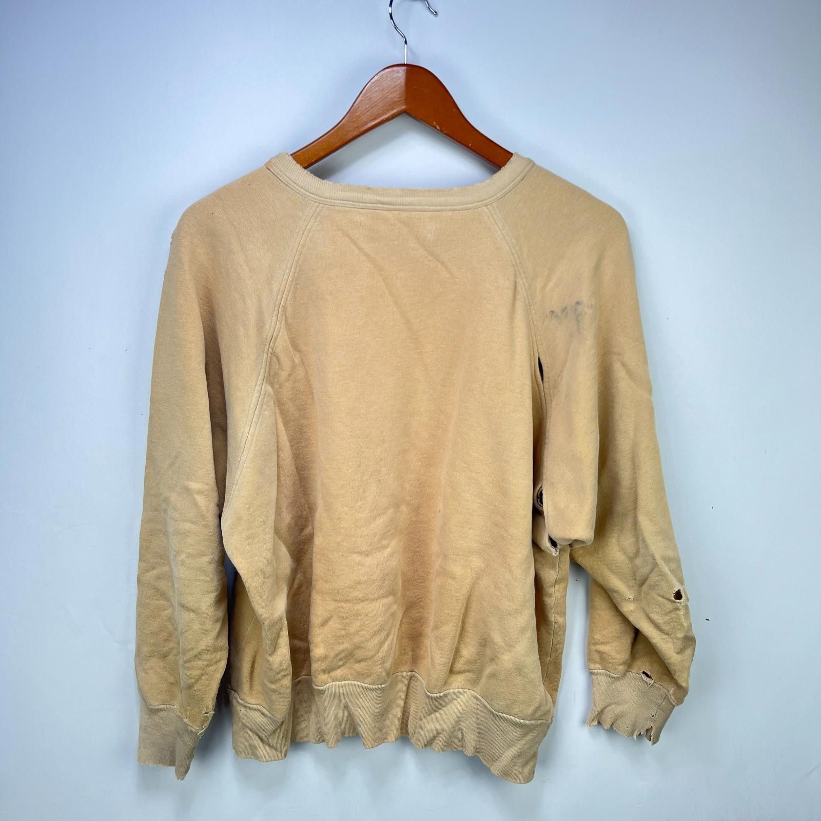 Vintage Vintage 80s Sun Faded Raglan Sweatshirt Medium Thrashed Size US M / EU 48-50 / 2 - 9 Thumbnail