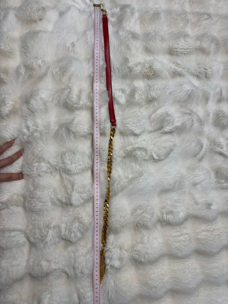 Saint Laurent Paris Saint Laurent Paris Fringed metal chain belt 2505-Nextarrow Size ONE SIZE - 7 Thumbnail