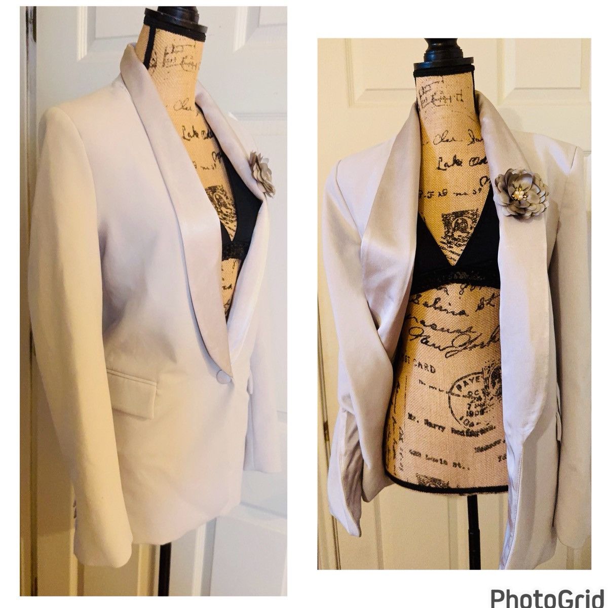 Zara ZARA Tuxedo Blazer with Flower Detail M Size M / US 6-8 / IT 42-44 - 7 Thumbnail