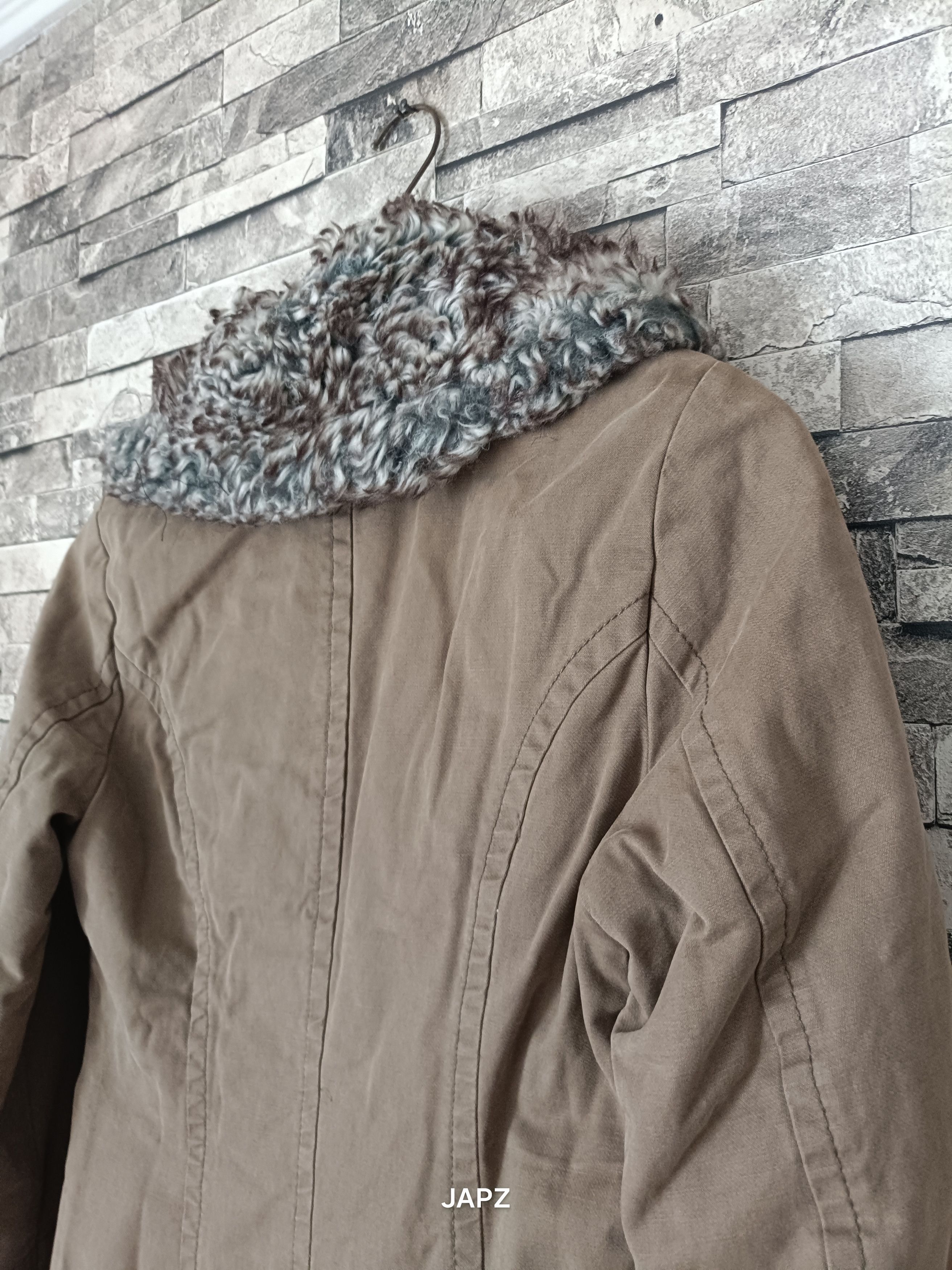Benetton Vintage Benetton utility faux fur Y2K coat Size XS / US 0-2 / IT 36-38 - 5 Thumbnail