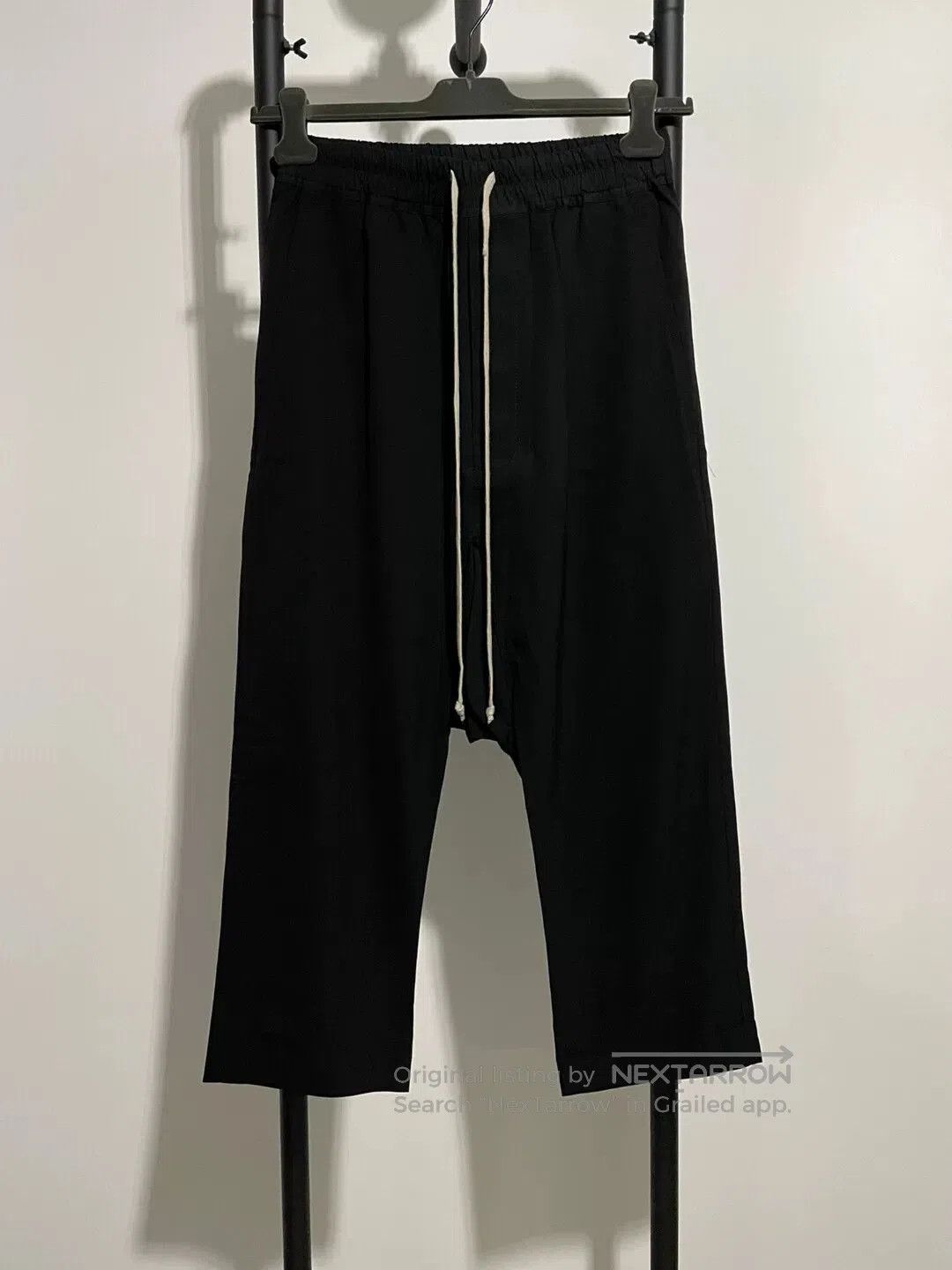 Rick Owens rick owens black cropped pants for men. Size US 36 / EU 52 - 1 Thumbnail