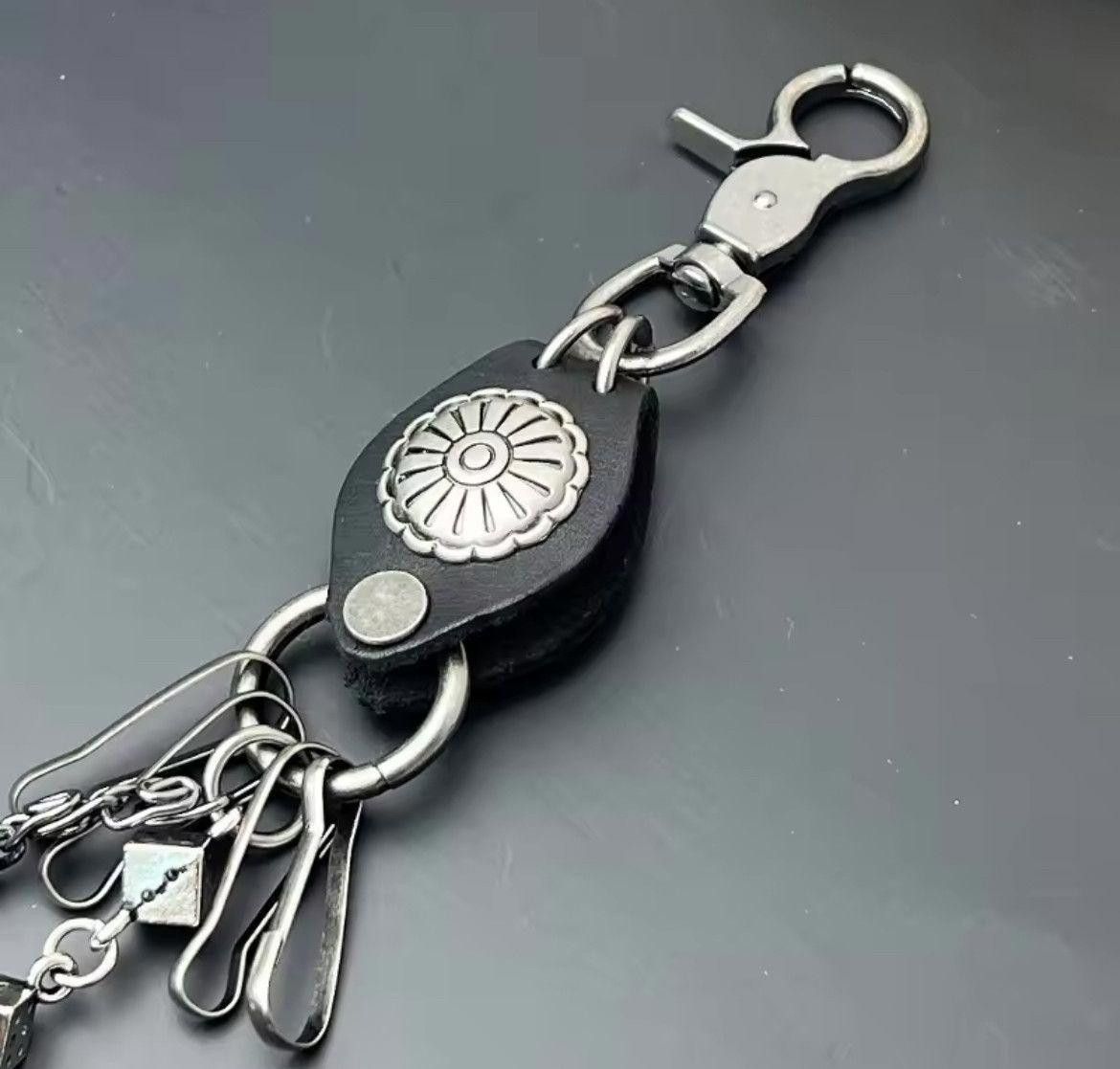 Jewelry Punk Leather Metal Dice Jeans Chain Accessories Size ONE SIZE - 5 Thumbnail