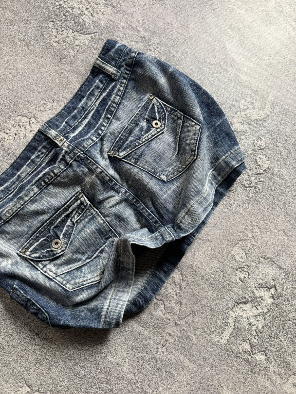 Japanese Brand Y2K avantgarde denim mini skirt hysteric glamour japanese Size 26" / US 2 / IT 38 - 3 Thumbnail