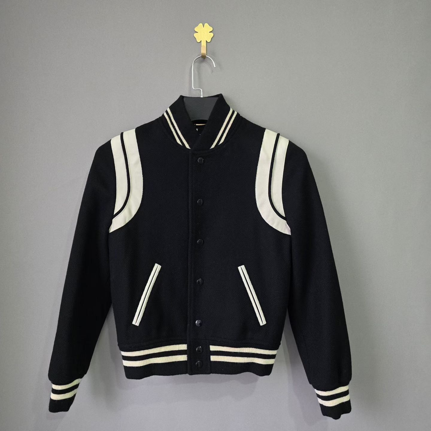 Saint Laurent Paris Saint Laurent Teddy Varsity Jacket Women's Size XS / US 0-2 / IT 36-38 - 1 Thumbnail