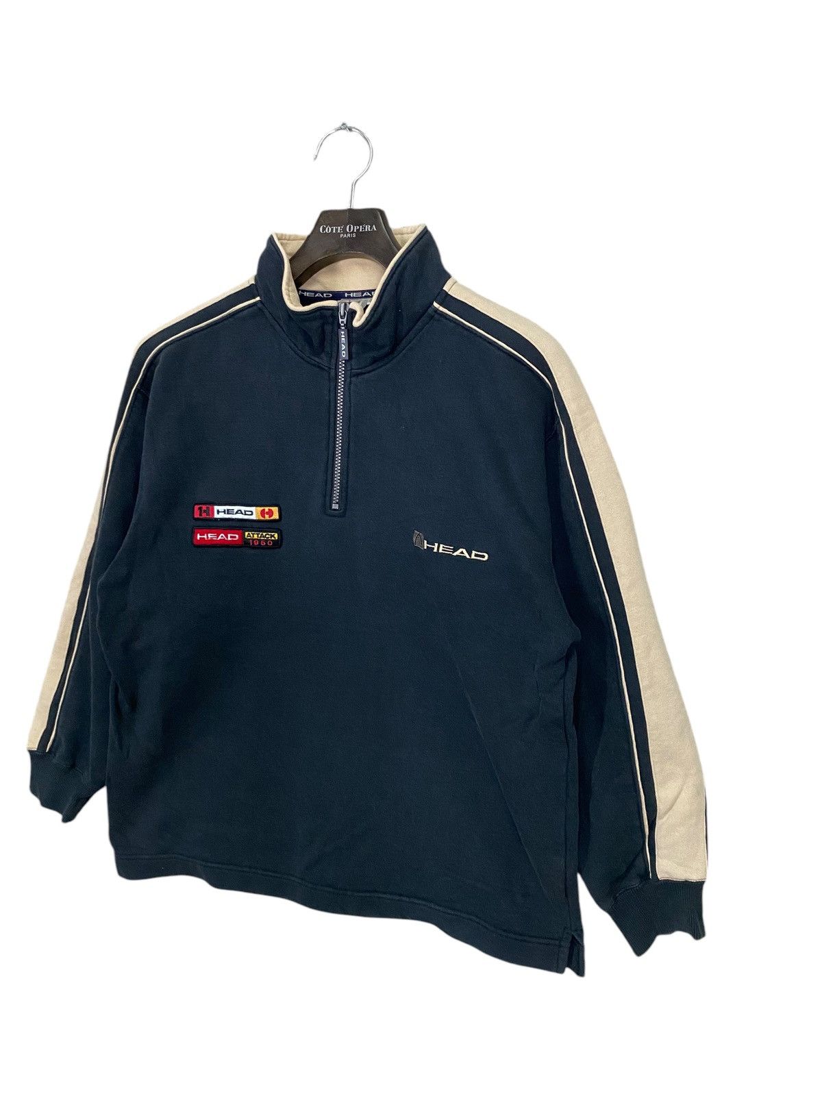 Japanese Brand Y2k streetwear Head halfzip jacket pullover size m Size US M / EU 48-50 / 2 - 2 Thumbnail