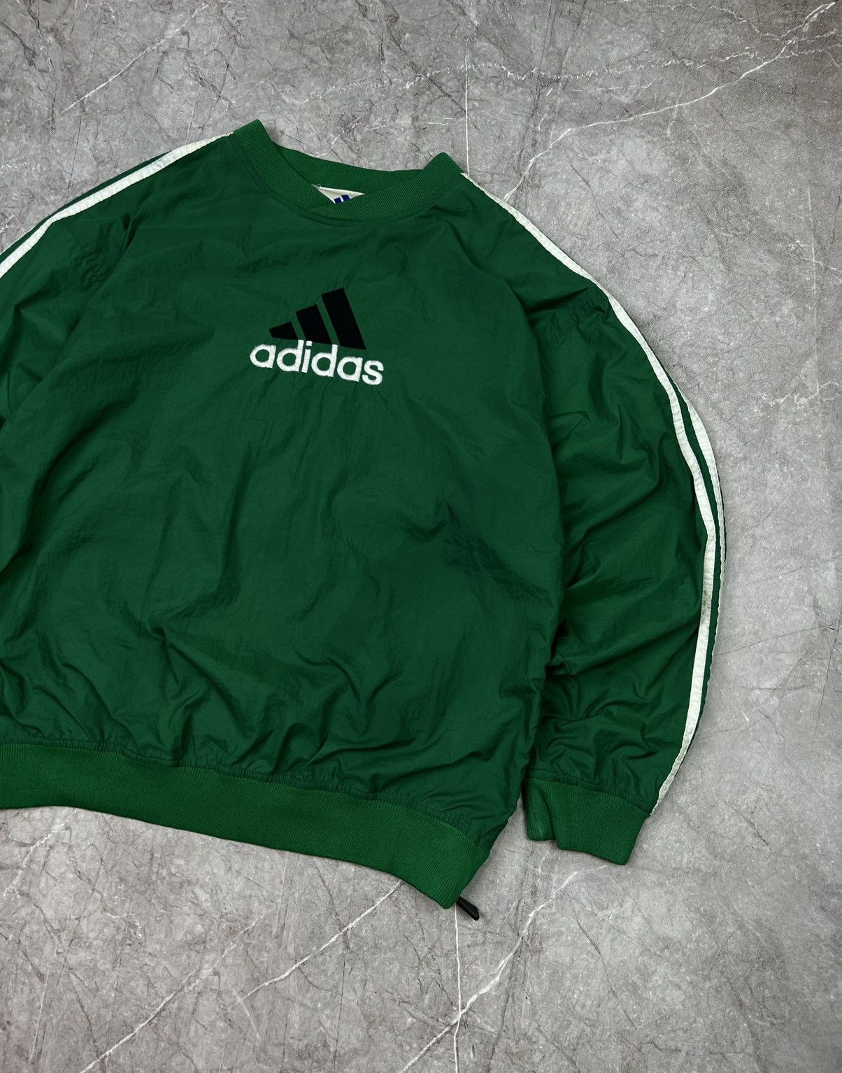 Adidas Vintage 90s Adidas Jacket Mens Large Green Lined Pullover Size US M / EU 48-50 / 2 - 3 Thumbnail