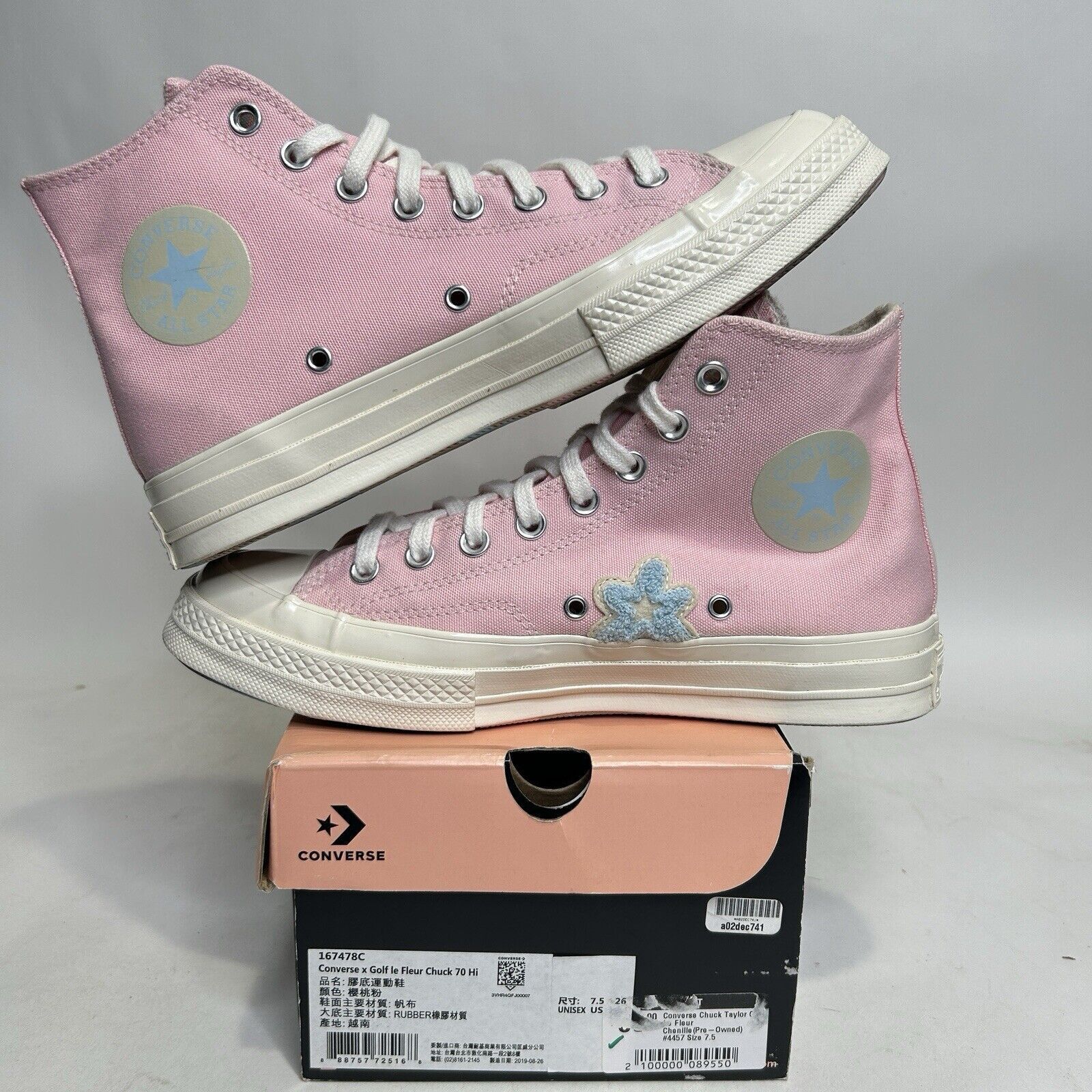 Converse Converse Chuck 70 Chenille x Golf Le Fleur “Almond Blossom” Size US 9.5 / IT 39.5 - 3 Thumbnail