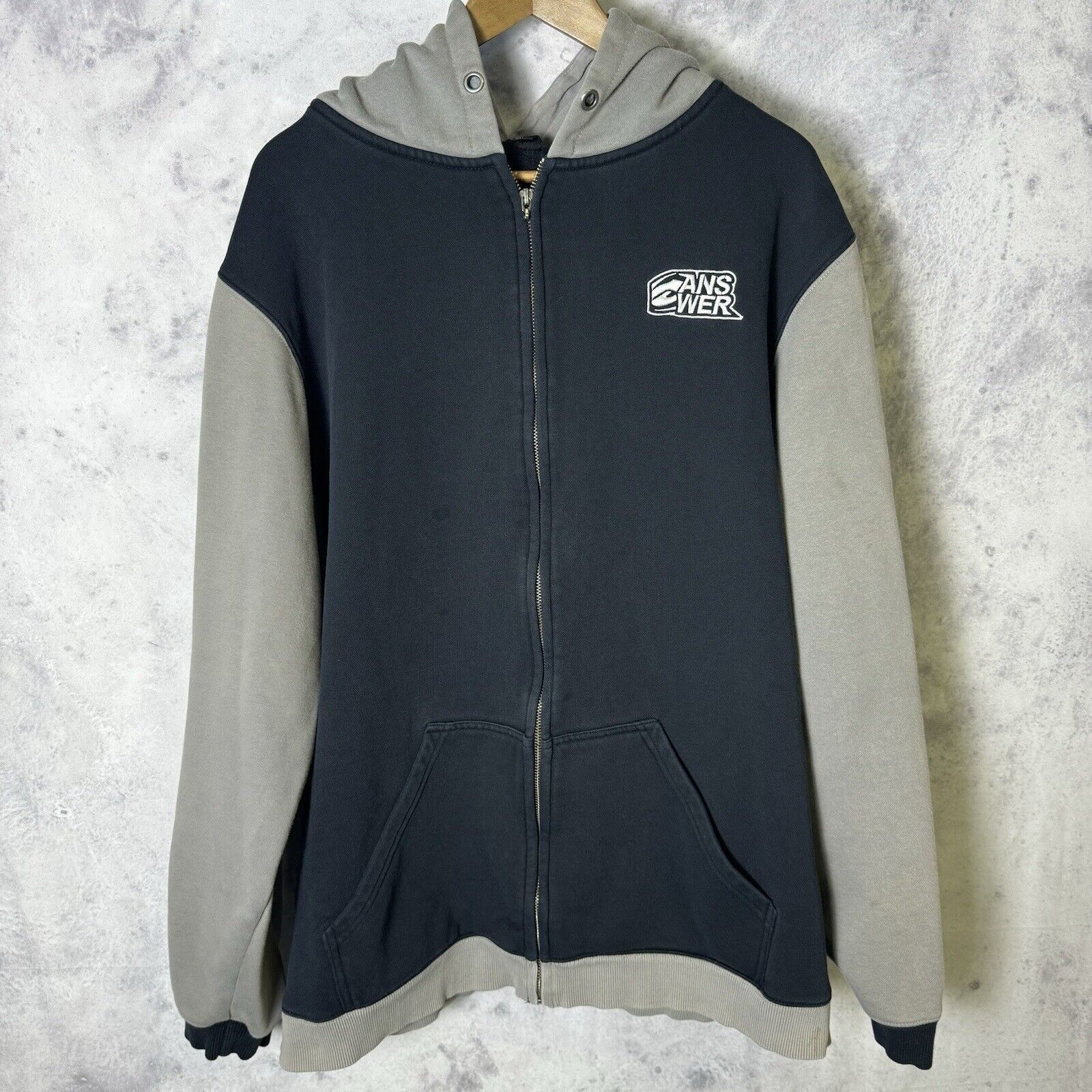 Vintage Answer Racing Hoodie Mens 2XL Black Y2k Sweatshirt Motocross Size US XXL / EU 58 / 5 - 1 Thumbnail