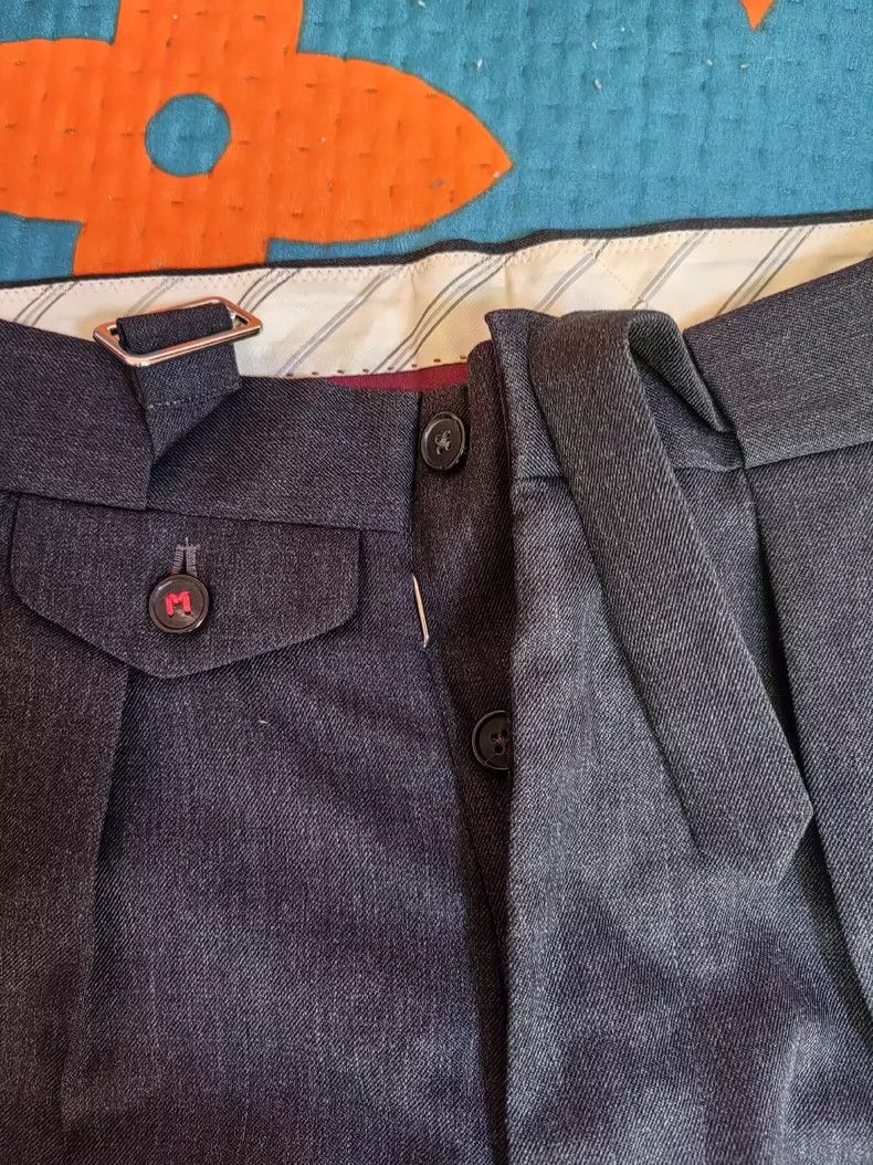 Maison Margiela Maison Margiela Wool Paris button suit pants 2504-Nextarrow Size US 36 / EU 52 - 2 Thumbnail