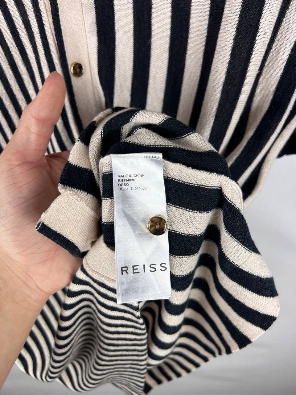 Reiss Reiss Orso linen polo t-shirt size L Size US L / EU 52-54 / 3 - 4 Thumbnail