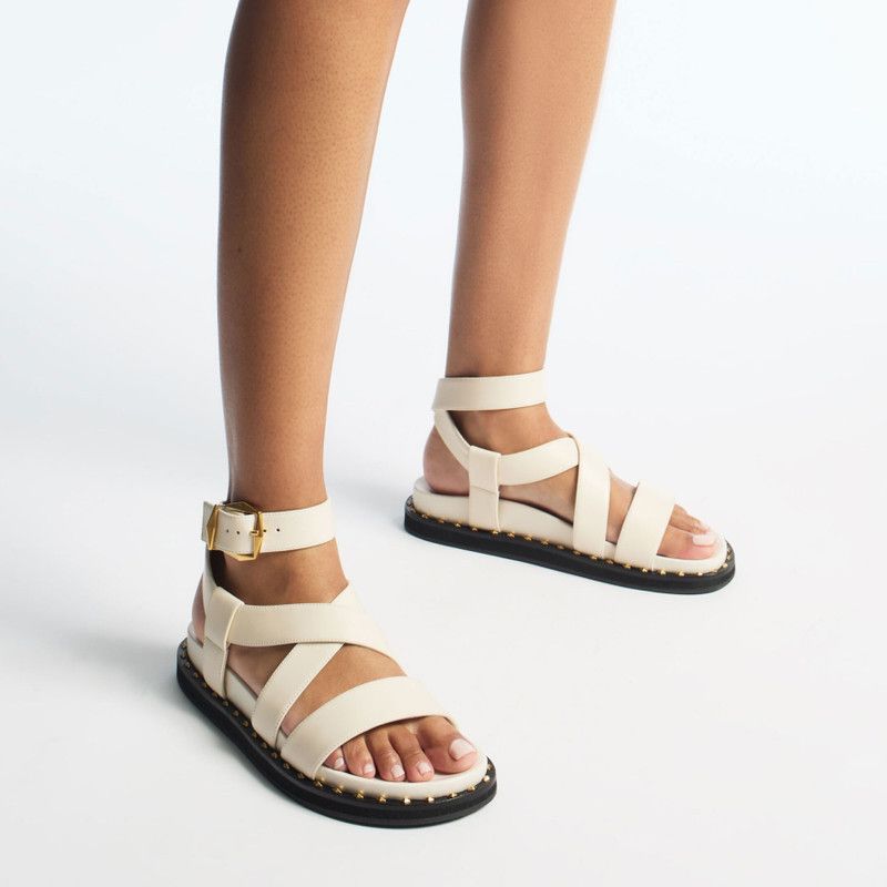 Jimmy Choo o1y0326 Sandals in White Size US 6 / IT 36 - 5 Thumbnail
