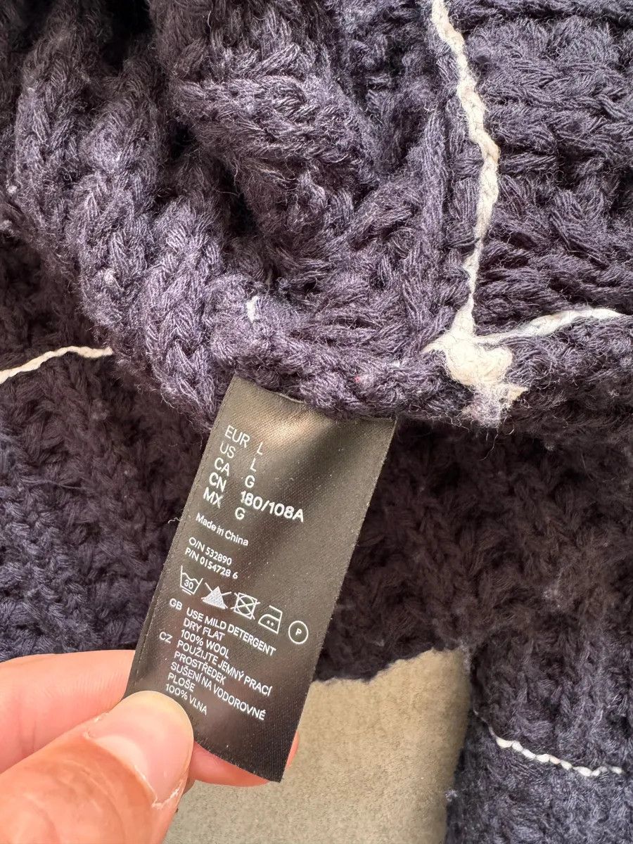 Designer × Maison Margiela × Vintage FW2012 Maison Margiela x H&M Wool Navy Cable Knit Sweater Size US M / EU 48-50 / 2 - 6 Thumbnail