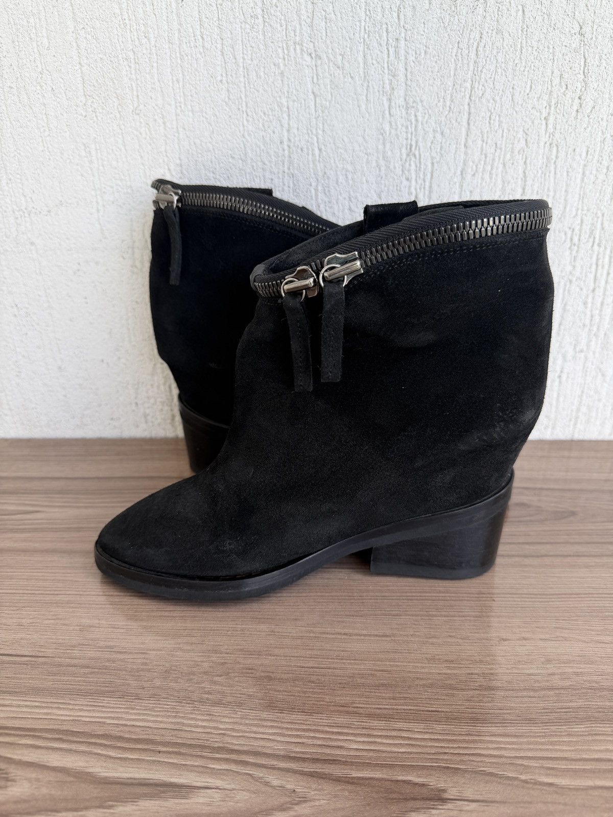 Cinzia Araia double zip wraparound wedge boots like isabel marant Size US 10 / IT 40 - 10 Thumbnail