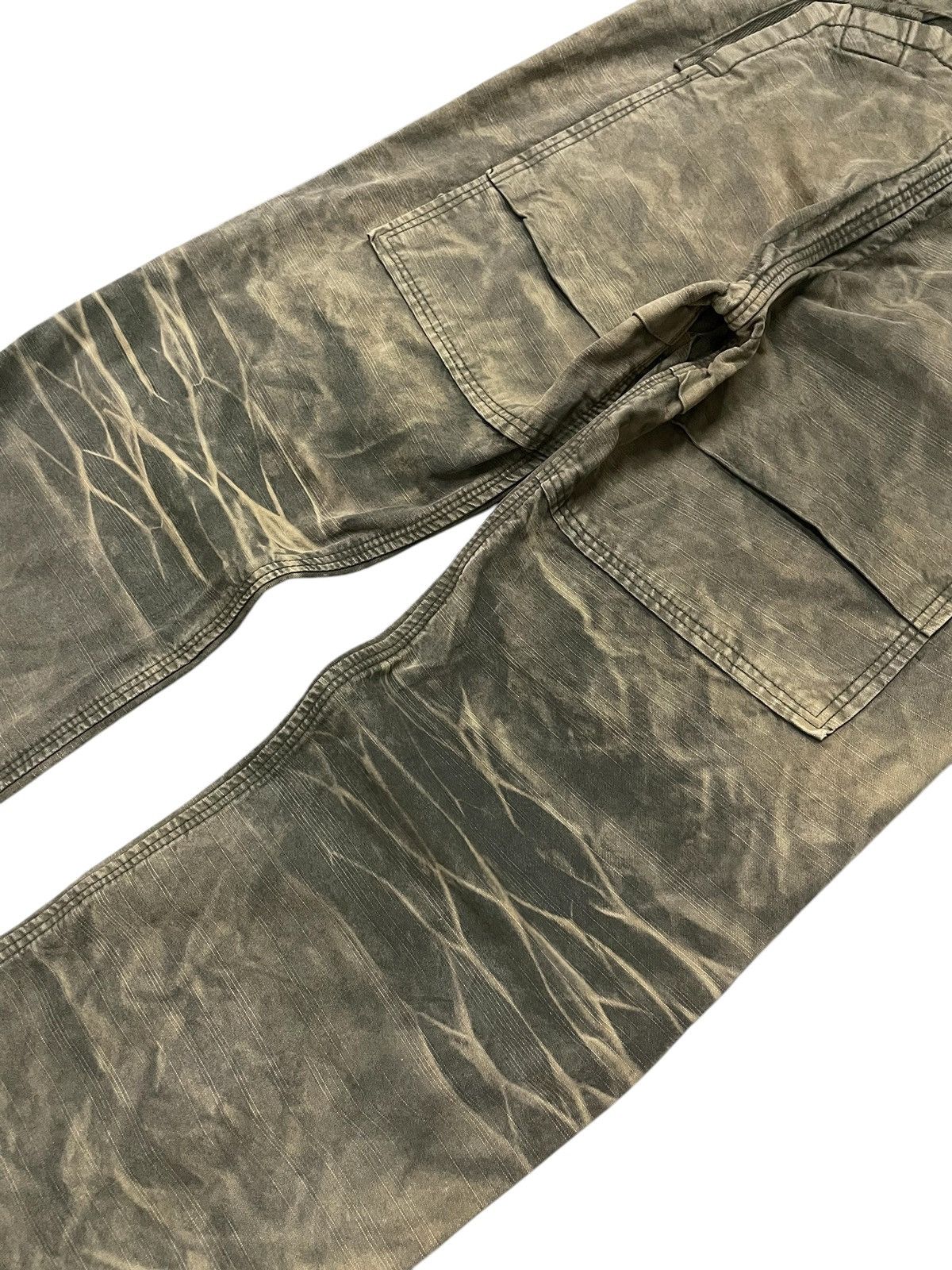 Japanese Brand × Le Grande Bleu (L.G.B.) 3.Q.L Japan Double Knee Claws Mark Shadow Wash Denim Pants Size US 28 / EU 44 - 16 Thumbnail