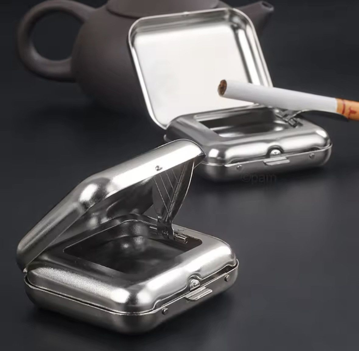 Vintage Mini Portable Cigarette Ashtray Size ONE SIZE - 2 Thumbnail
