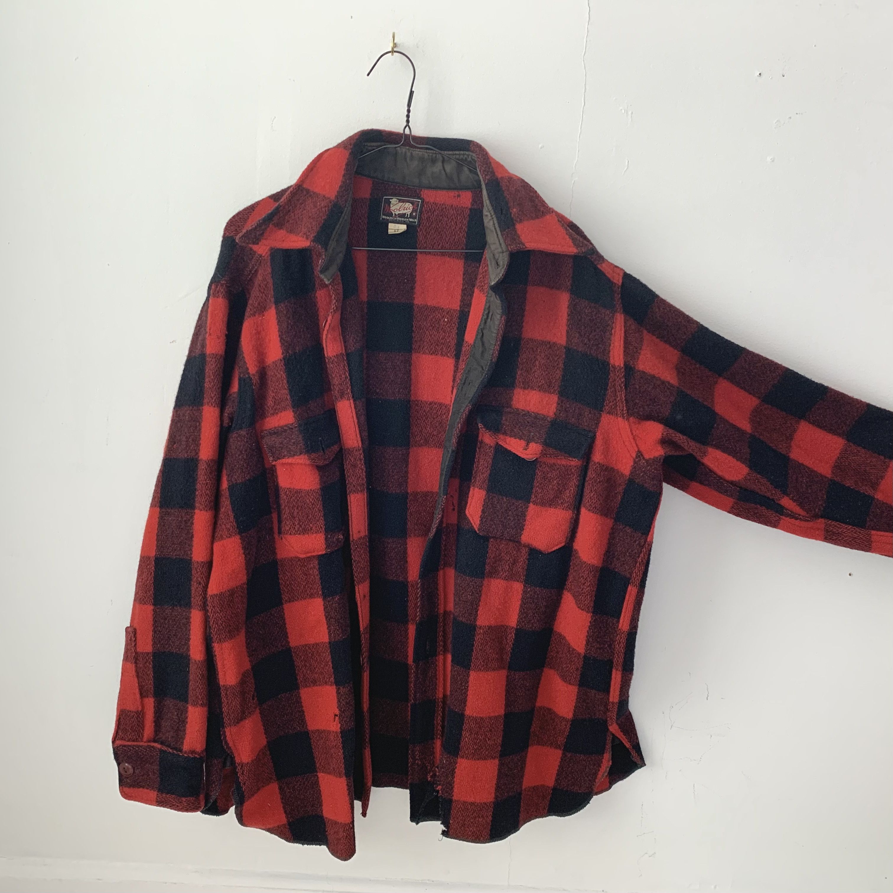 Woolrich Woolen Mills vintage 70s wool Woolrich jacket / chore - barn - work coat Size US L / EU 52-54 / 3 - 5 Thumbnail