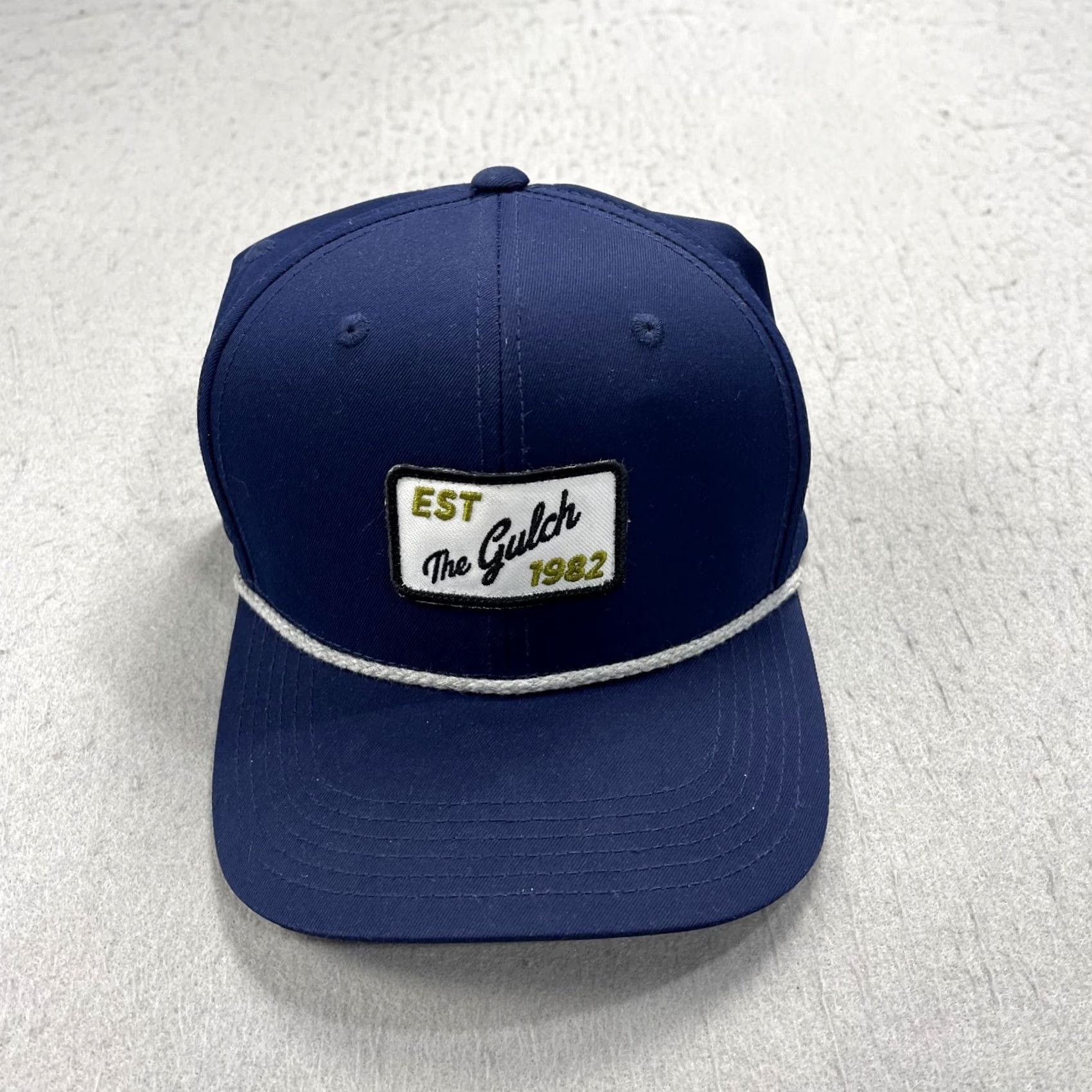 Imperial Imperial Bachelor Gulch Golf Hat Adult Blue White Rope Cap Snapback Colorado Shirt Hat Mens Adjustable Polyester Summer Casual Sport 90s? Size ONE SIZE - 2 Thumbnail