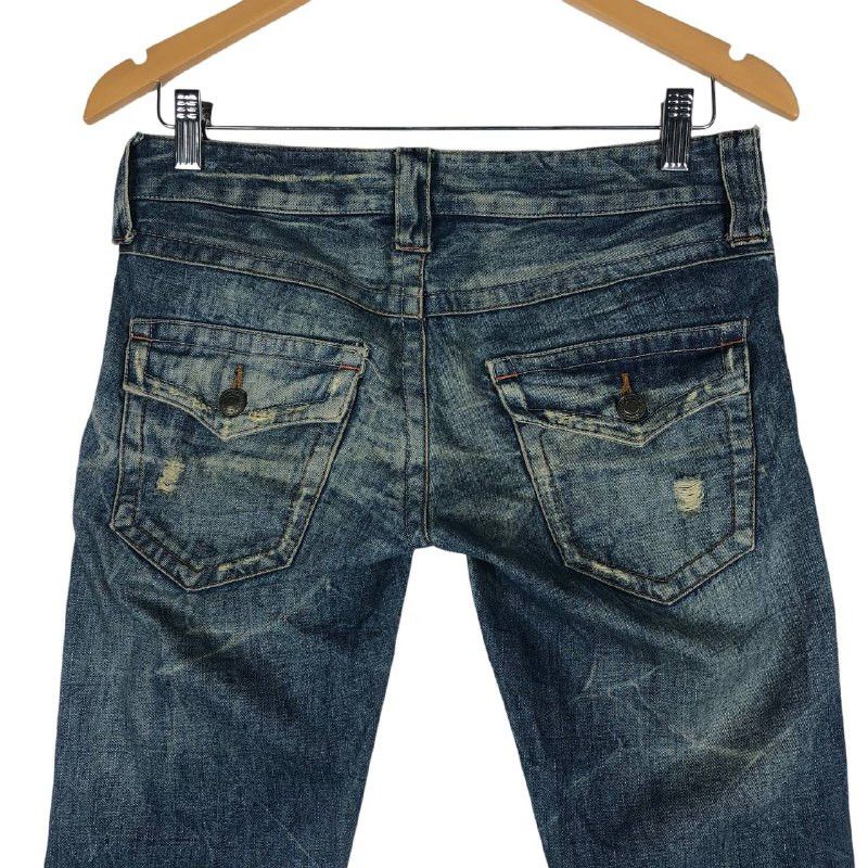 Japanese Brand × Jean Ladies Denim Bootcut B Distressed Jean Size 30" / US 8 / IT 44 - 5 Thumbnail