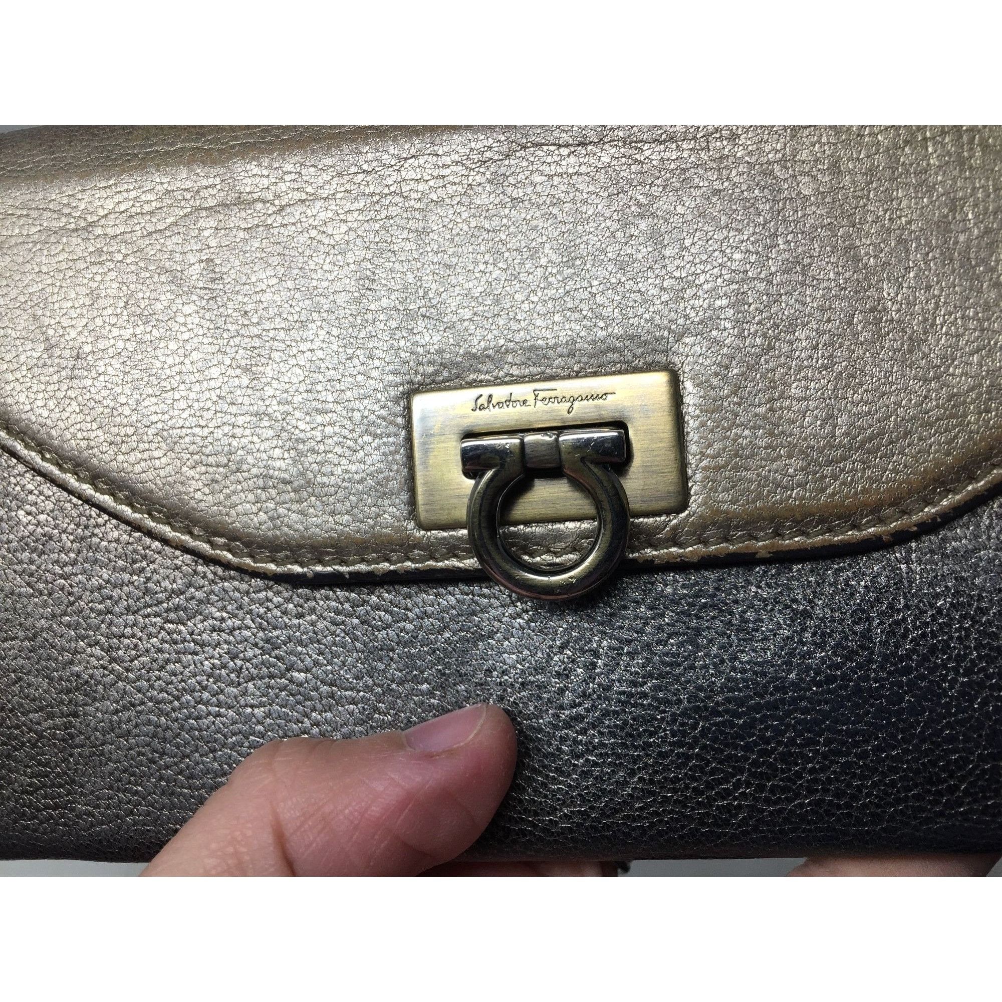 Salvatore Ferragamo Salvatore Ferragamo Metallic Tricolor Long Wallet with Dust Size ONE SIZE - 8 Thumbnail