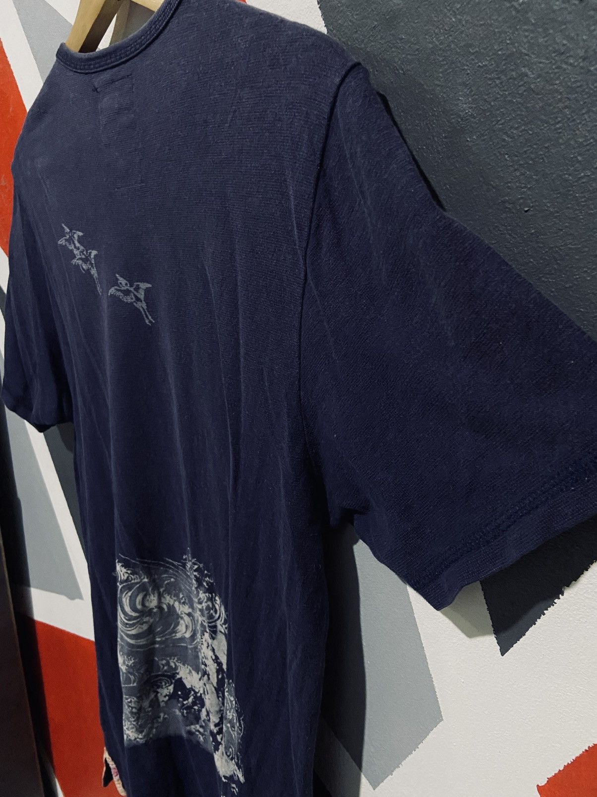 Japanese Brand Icca- Miyabi Wave Sakujan Style Print Tee Size US S / EU 44-46 / 1 - 5 Thumbnail