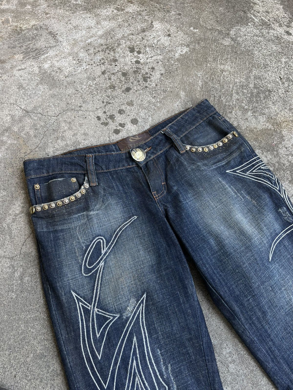 Dolce & Gabbana Crazy Dolce Gabbana Jeans Glamour Glitter Tribal y2k Big LGB Size US 34 / EU 50 - 5 Thumbnail