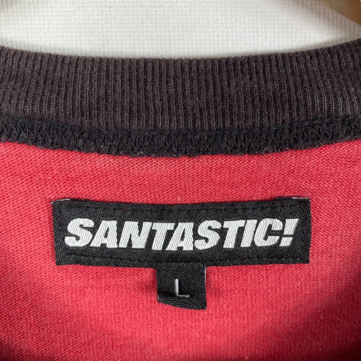 Japanese Brand Vintage SANTASTIC WEAR Mlb Style Graphic Tee Shirt Large Size US L / EU 52-54 / 3 - 7 Thumbnail