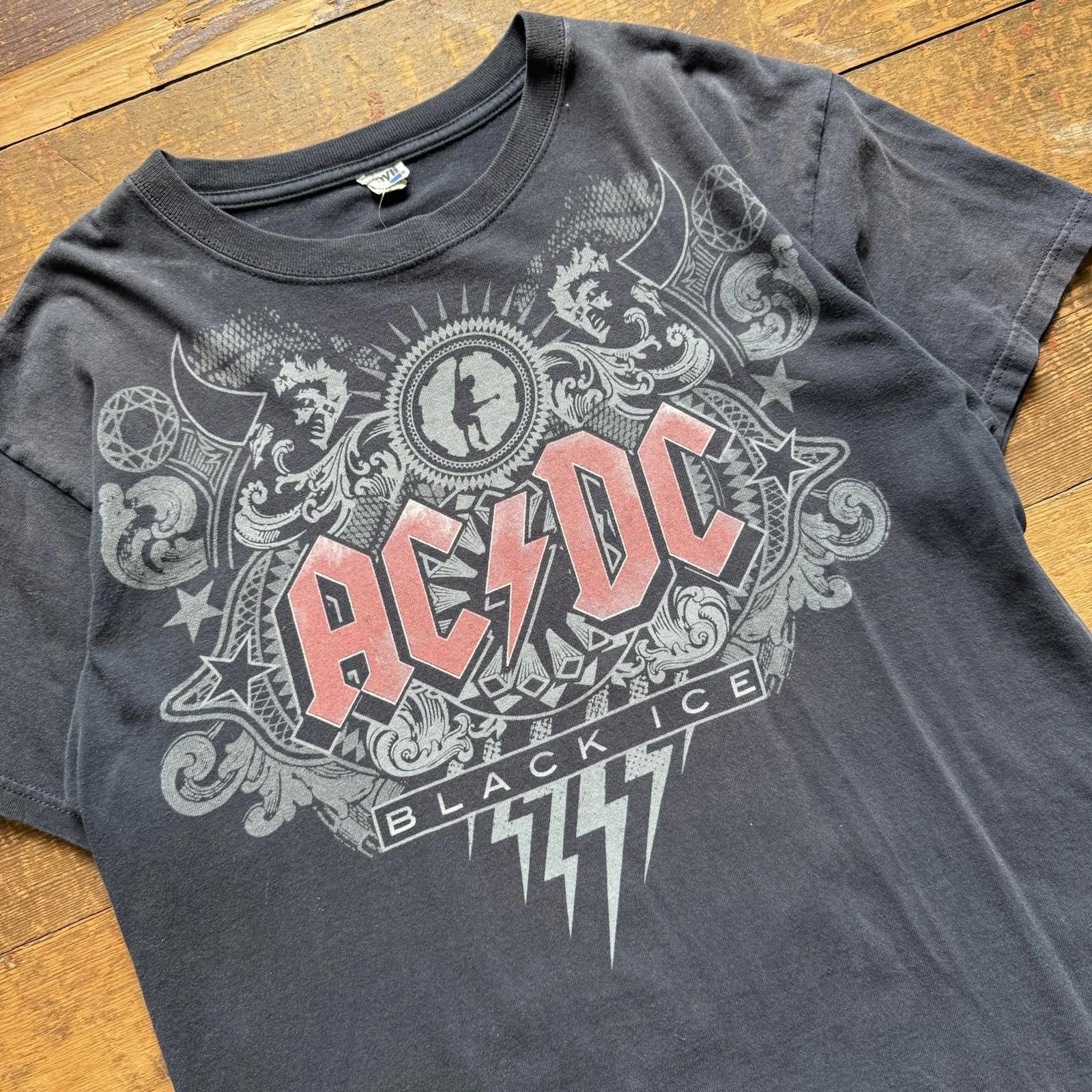 Anvil AC/DC “BLACK ICE” LARGE BLACK SHORT SLEEVE TEE SHIRT Size US L / EU 52-54 / 3 - 2 Thumbnail