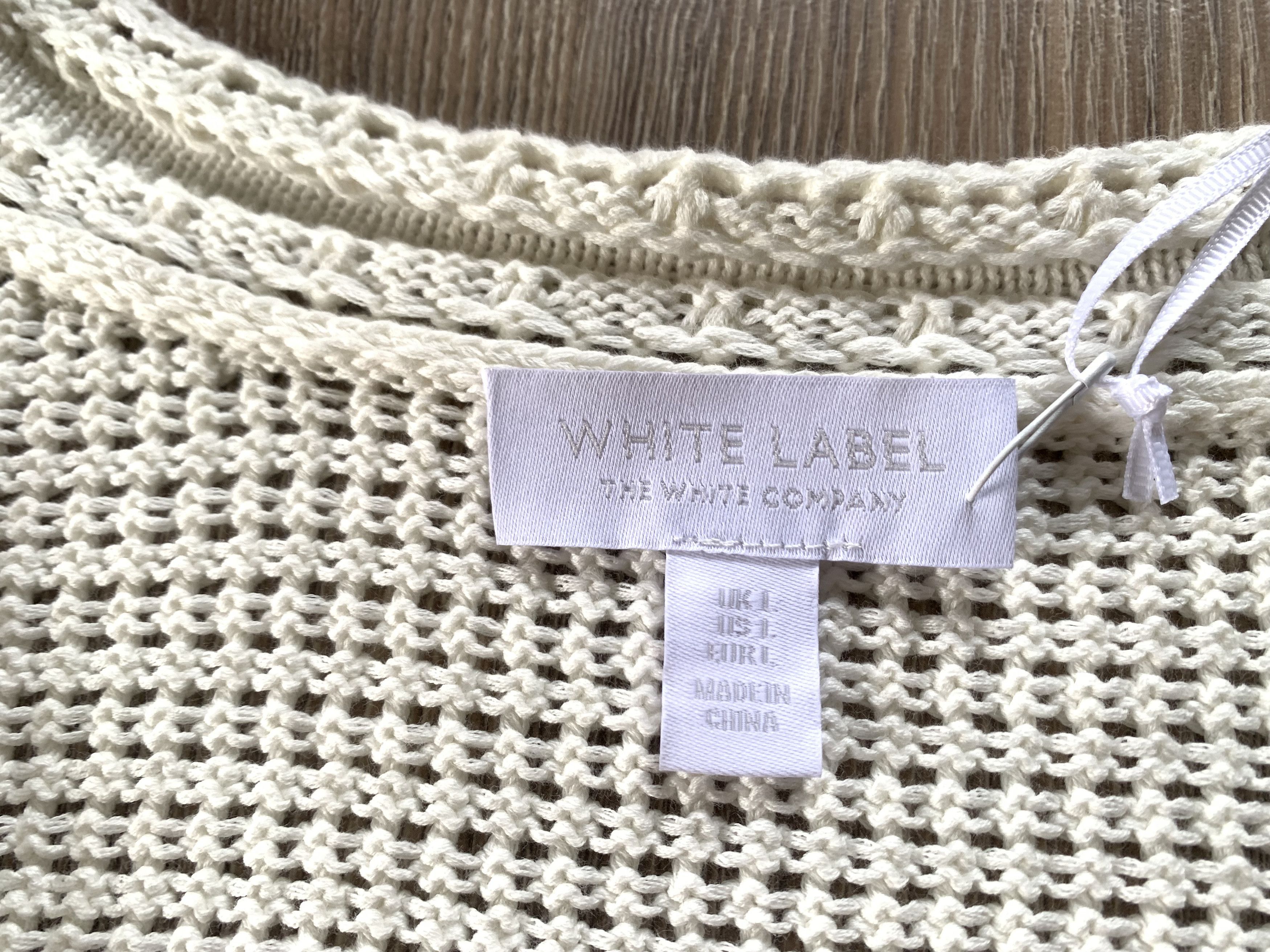 Other White Label The White Company Cotton Crochet Cardigan Size L / US 10 / IT 46 - 6 Thumbnail