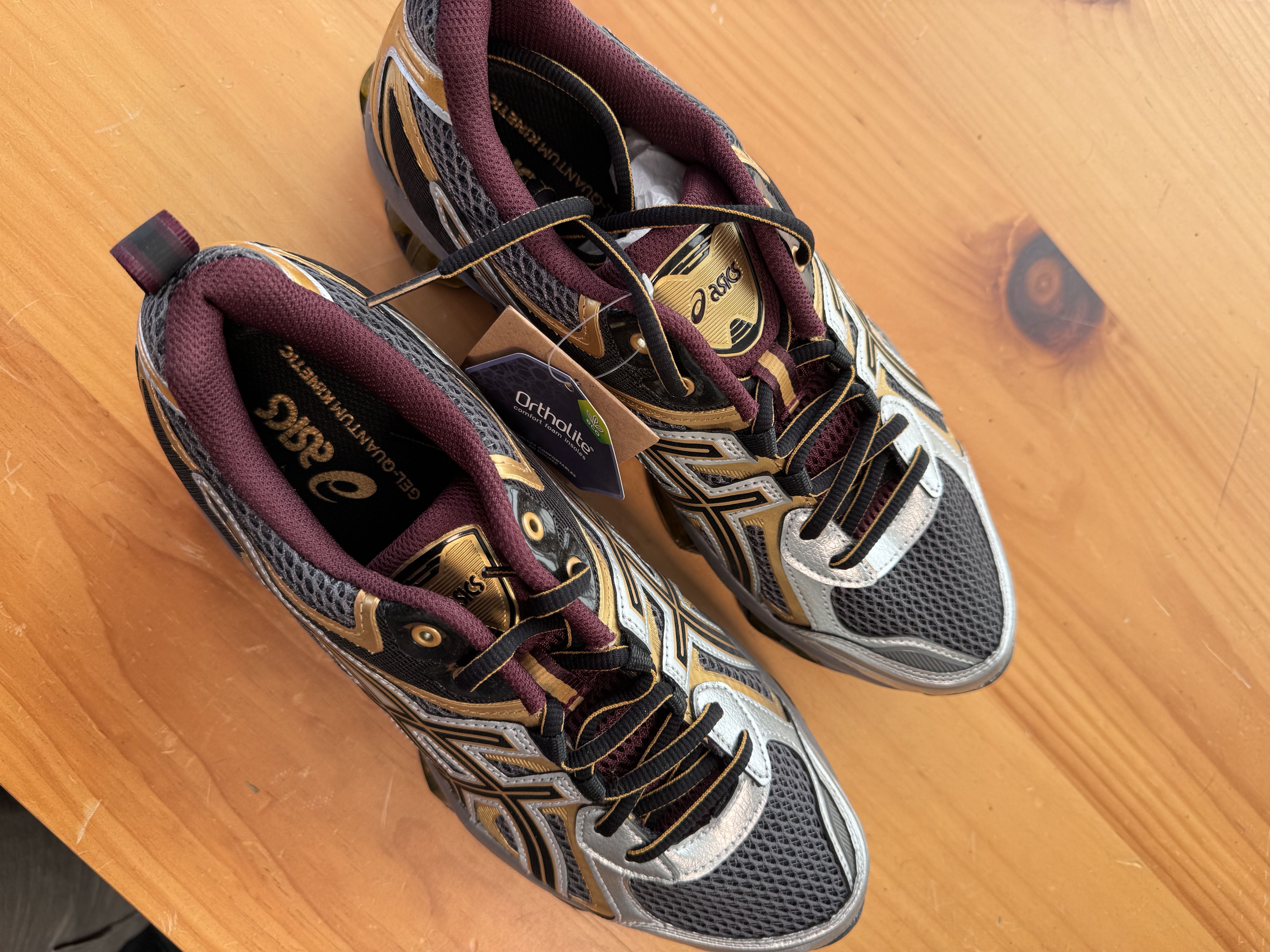 Asics Gel-Quantum Kinetic “Carbon Pure Gold” Sneakers