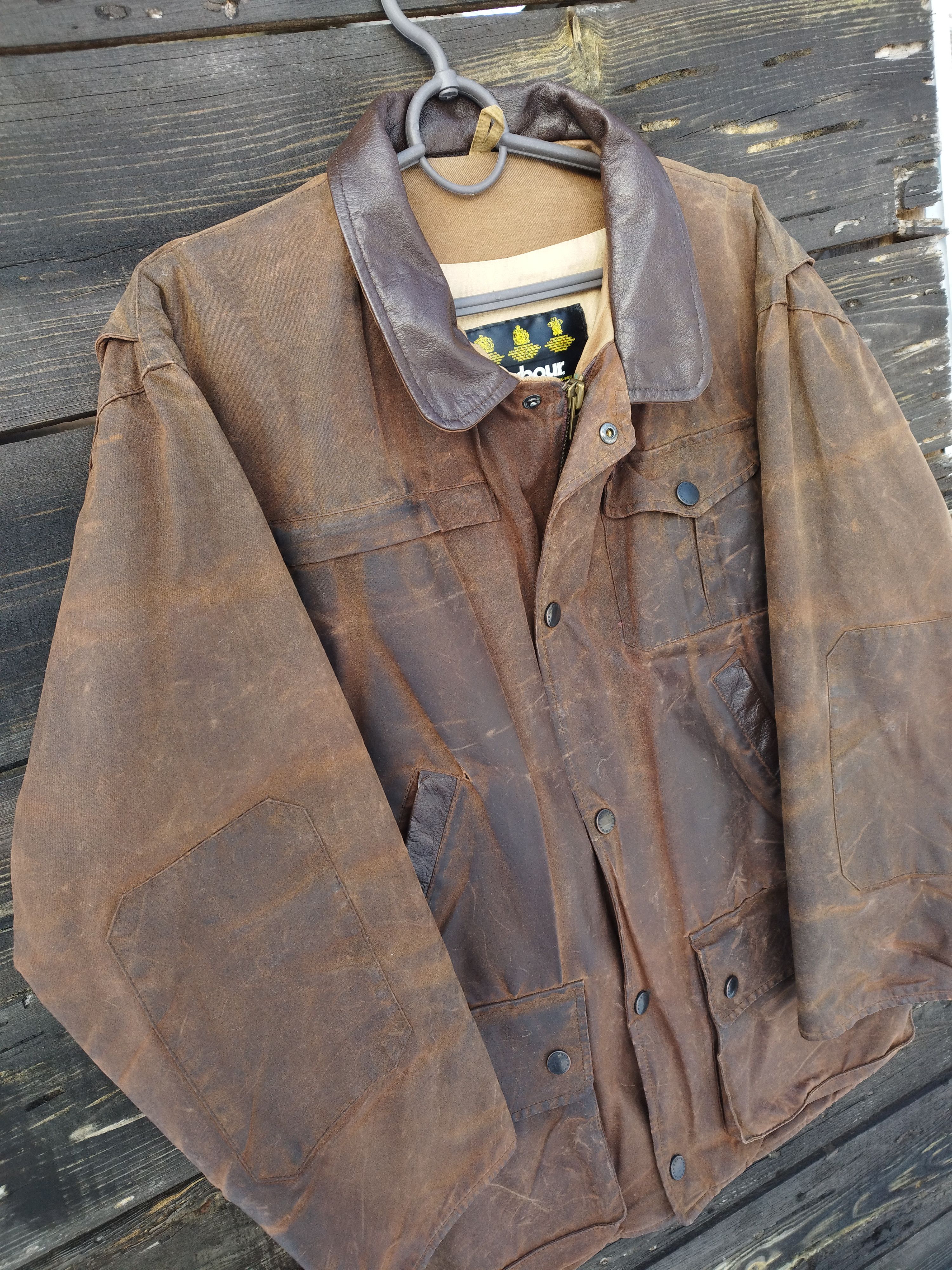Barbour Barbour A1550 Bushman Waxed Cotton Jacket Brown Size M Size US M / EU 48-50 / 2 - 2 Thumbnail