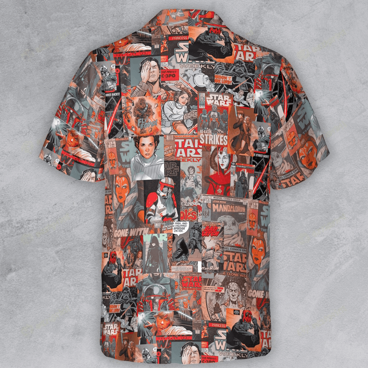 The Unbranded Brand Star Wars Heroes Button Down Shirt – Iconic Jedi Camp Shirt Size US L / EU 52-54 / 3 - 3 Thumbnail