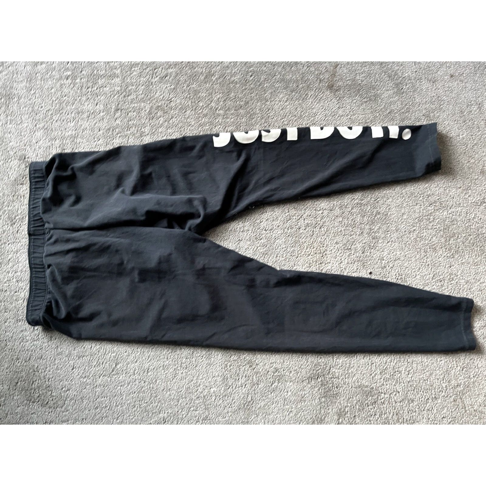 Nike VINTAGE Nike Sportswear Leggings Women's Black/Silver L Adult Regular Nike Leggings 726085 010 Womens Size 36" / US 14 / IT 50 - 3 Thumbnail