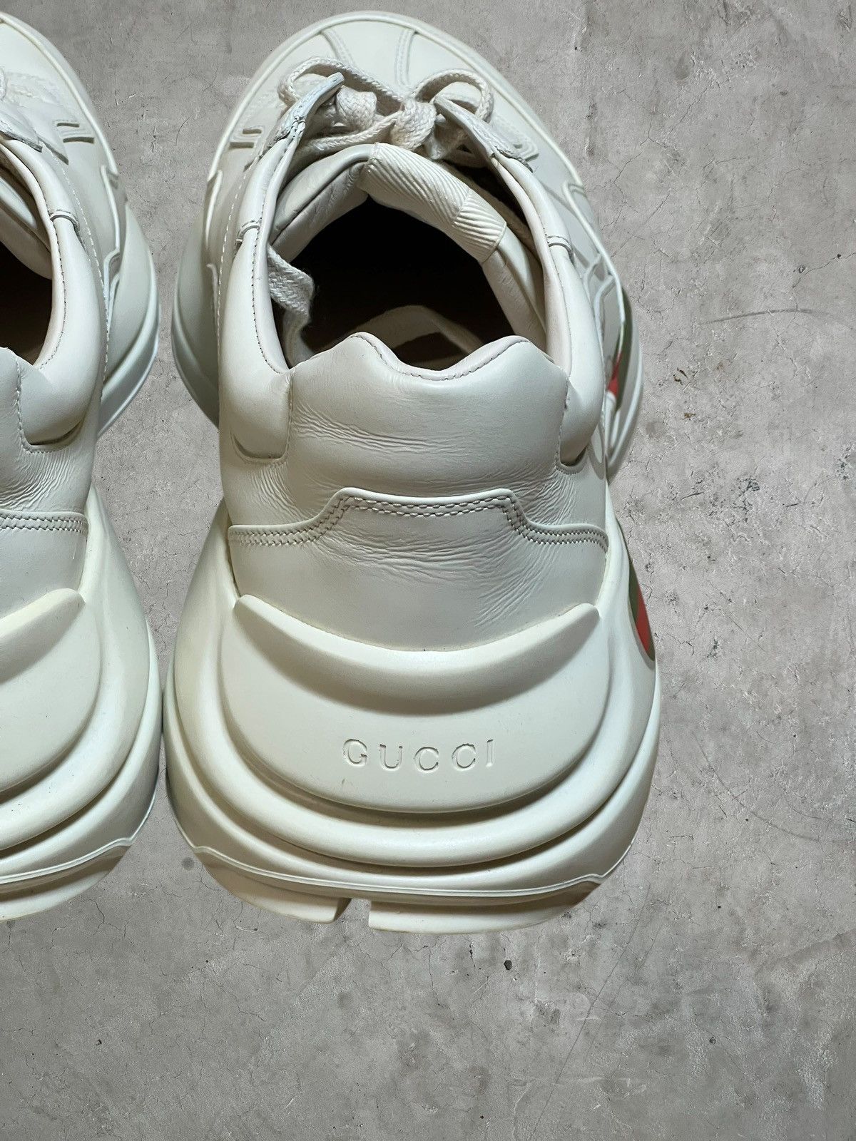 Gucci Gucci Rhyton Leather Sneakers Size US 12 / EU 45 - 5 Thumbnail