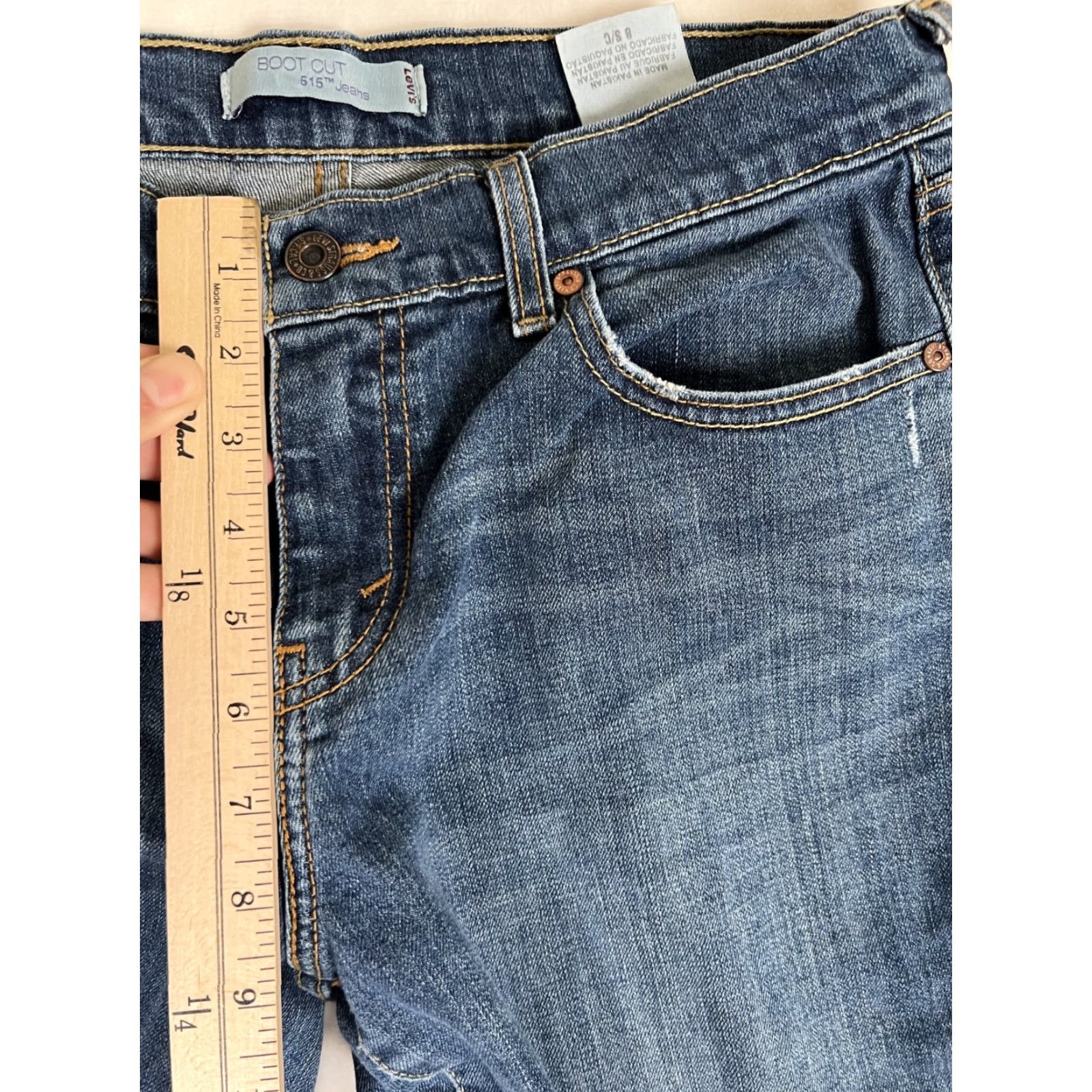 Levi's VINTAGE Levi's 515 Boot Cut Jeans Women's 8 Regular Denim Blue 28in Inseam Size 30" / US 8 / IT 44 - 7 Thumbnail