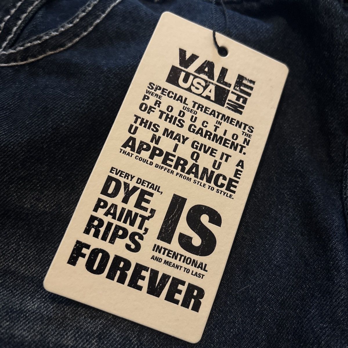 Vale Vale Forever Big Stitch Baggy Demin Size US 32 / EU 48 - 4 Thumbnail