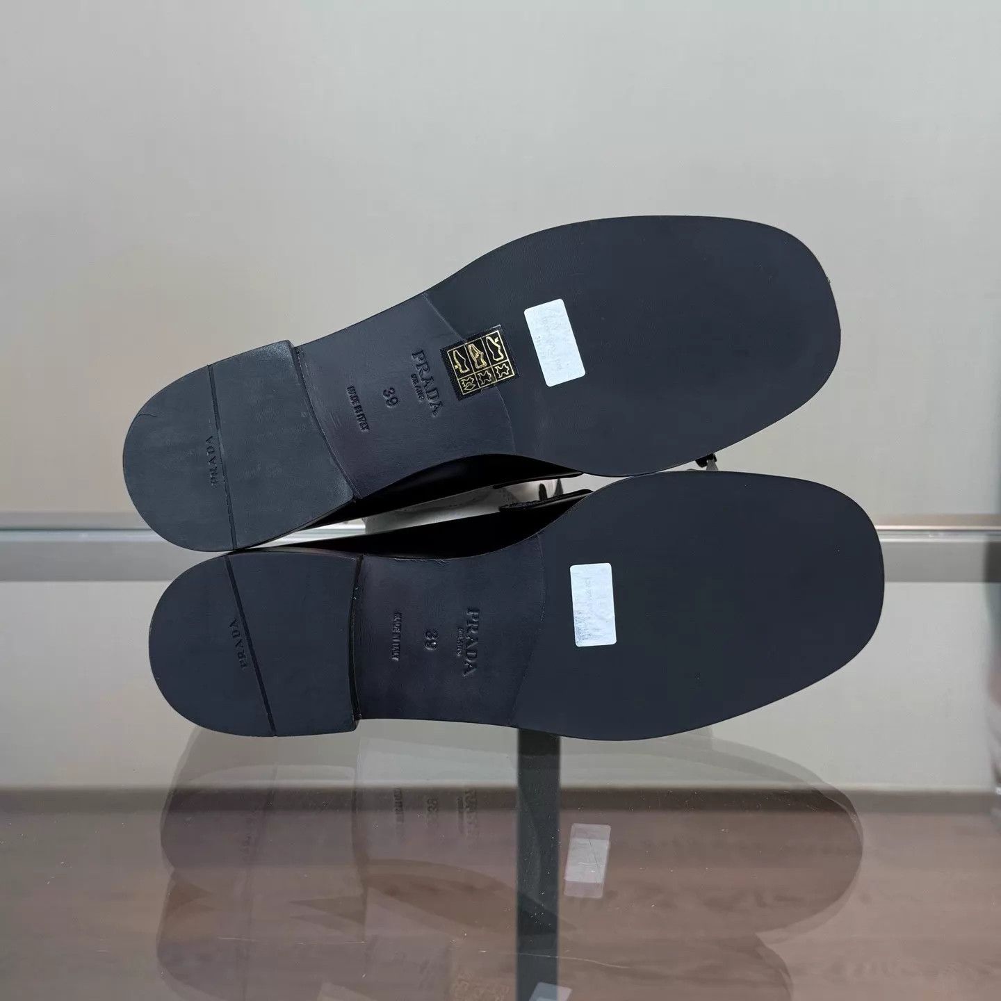 Prada Prada Triangle Logo Loafer EUR 39 Size US 8.5 / IT 38.5 - 7 Thumbnail