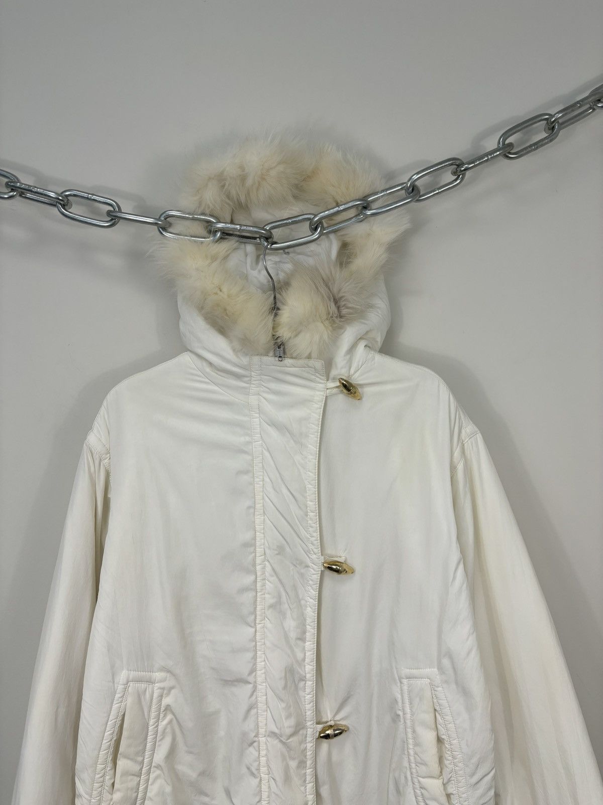 Iceberg Vintage Iceberg History Big Logo Luxury Down Puffer Jacket Size XS / US 0-2 / IT 36-38 - 5 Thumbnail