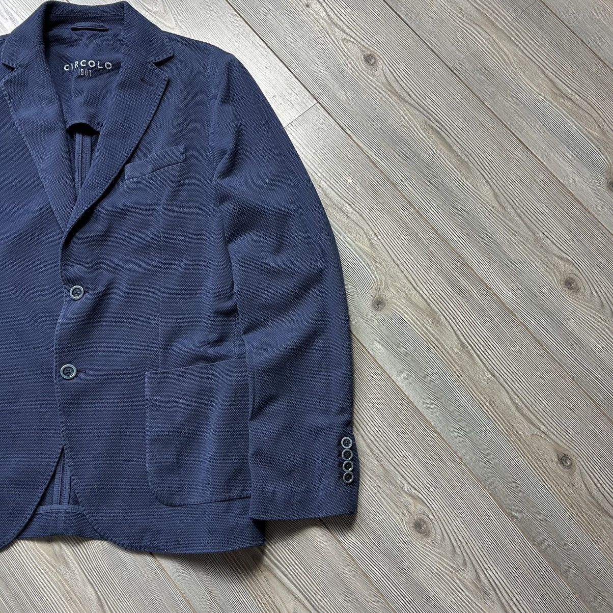 Circolo 1901 Circolo 1901 Cotton Stretch Blue Sport Blazer Jacket 52 Size US L / EU 52-54 / 3 - 8 Thumbnail