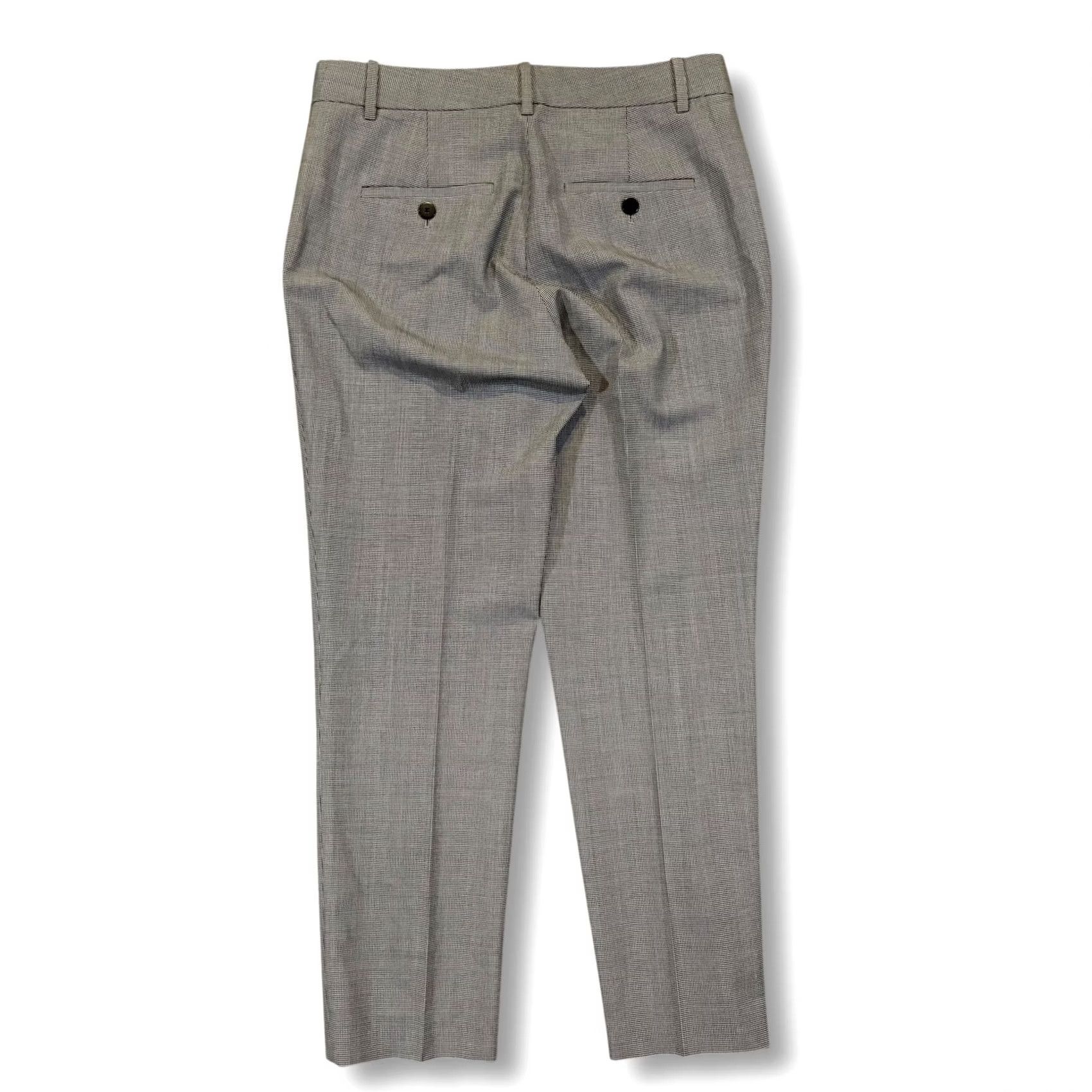 Theory Theory Hounds Tooth Wool Dress Pants Trousers Gray Black Women's Size 2 Size 26" / US 2 / IT 38 - 2 Thumbnail