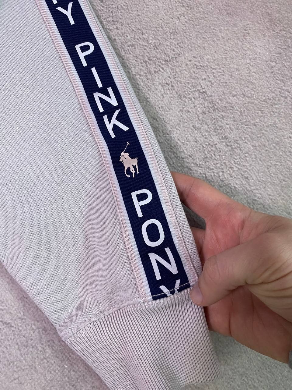 Polo Ralph Lauren × Vintage Polo Ralph Lauren Pink Pony distressed hoodie Size US L / EU 52-54 / 3 - 7 Thumbnail