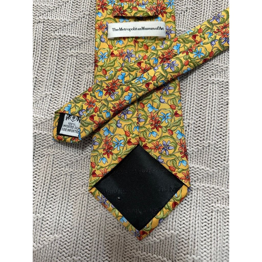 Other The MET yellow floral print silk tie Size ONE SIZE - 2 Thumbnail