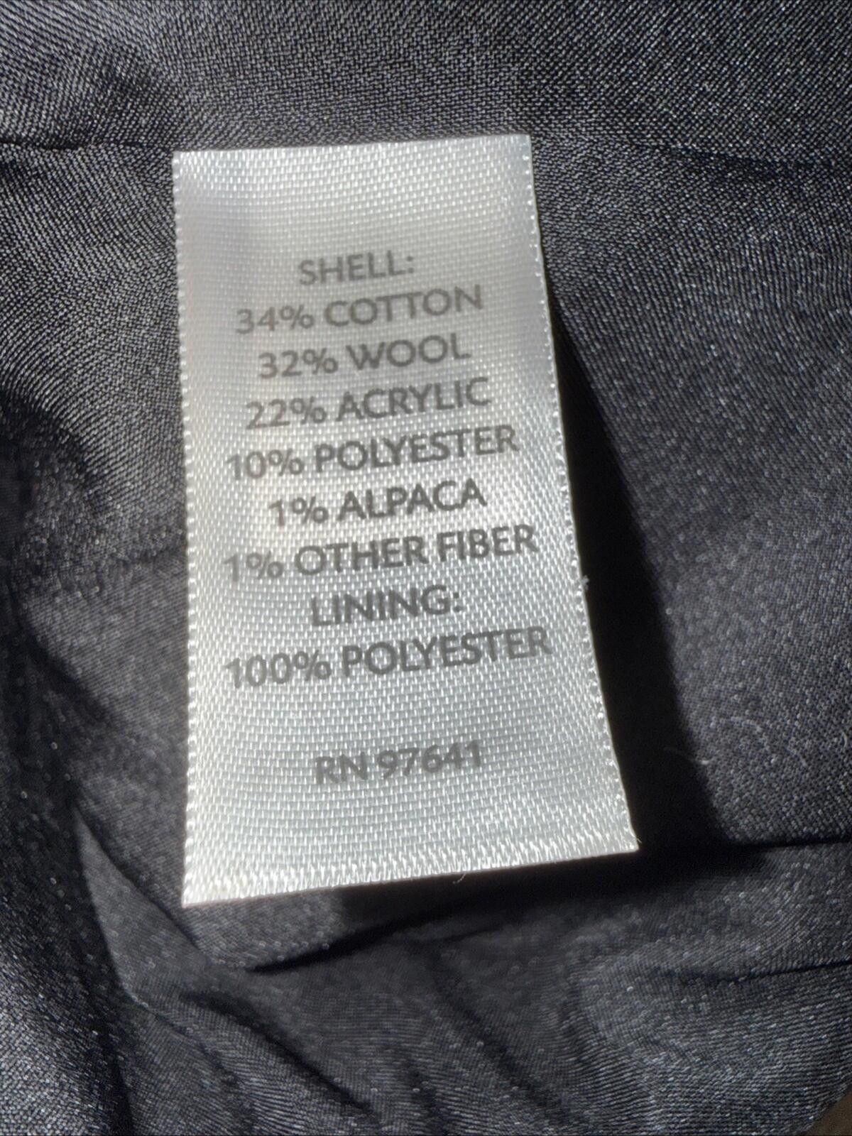Other J. Jill Women Black Tweed Cotton Wool 3 Button Lined Jacket Size L / US 10 / IT 46 - 8 Thumbnail