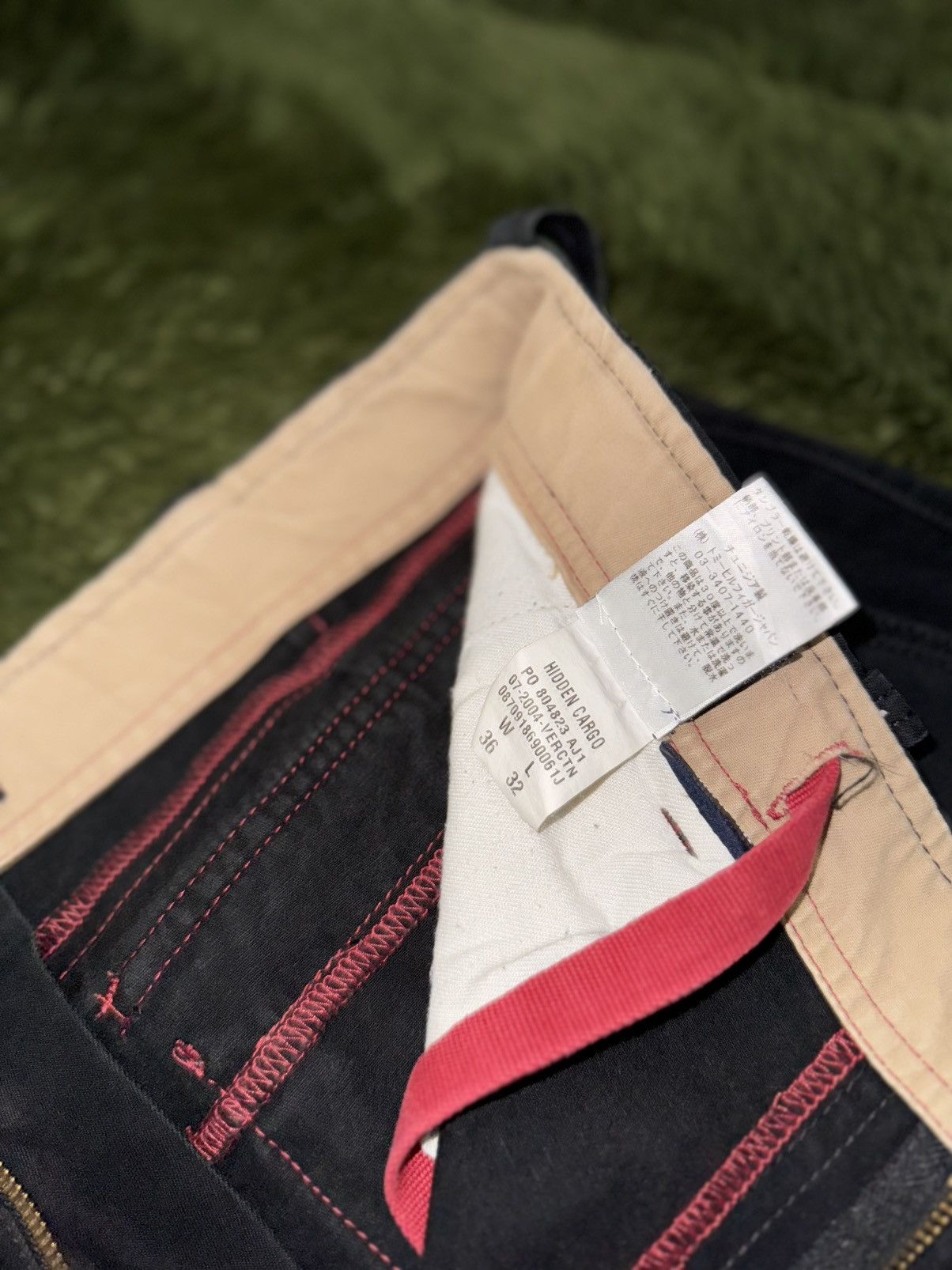 Tommy Hilfiger [W36/L32] TOMMY HILFIGER Japan Hidden Cargo Pants Black Size US 36 / EU 52 - 4 Thumbnail