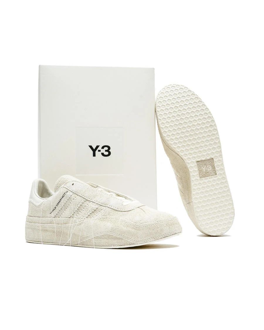 Adidas × Y-3 o1mle0426 Unisex Gazelle Low-Top Sneakers in Off-White Size US 8.5 / EU 41-42 - 5 Thumbnail