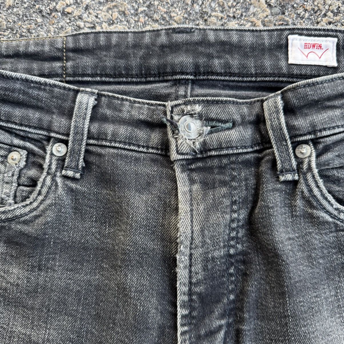 Edwin VINTAGE EDWIN BLACK DENIM FADED JEAN DENIM PANTS Size US 33 - 5 Thumbnail
