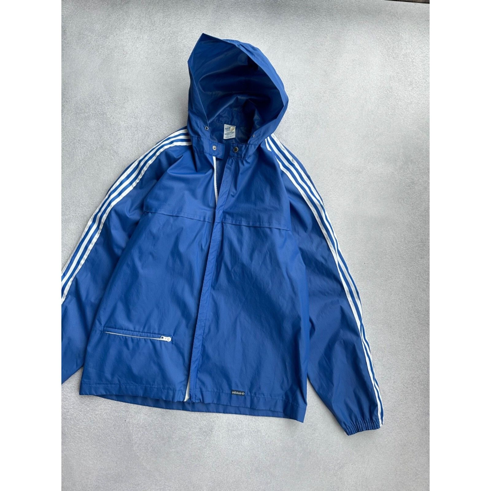 Adidas VTG Adidas Ventex Nylon Navy Striped Jacket Size US M / EU 48-50 / 2 - 3 Thumbnail