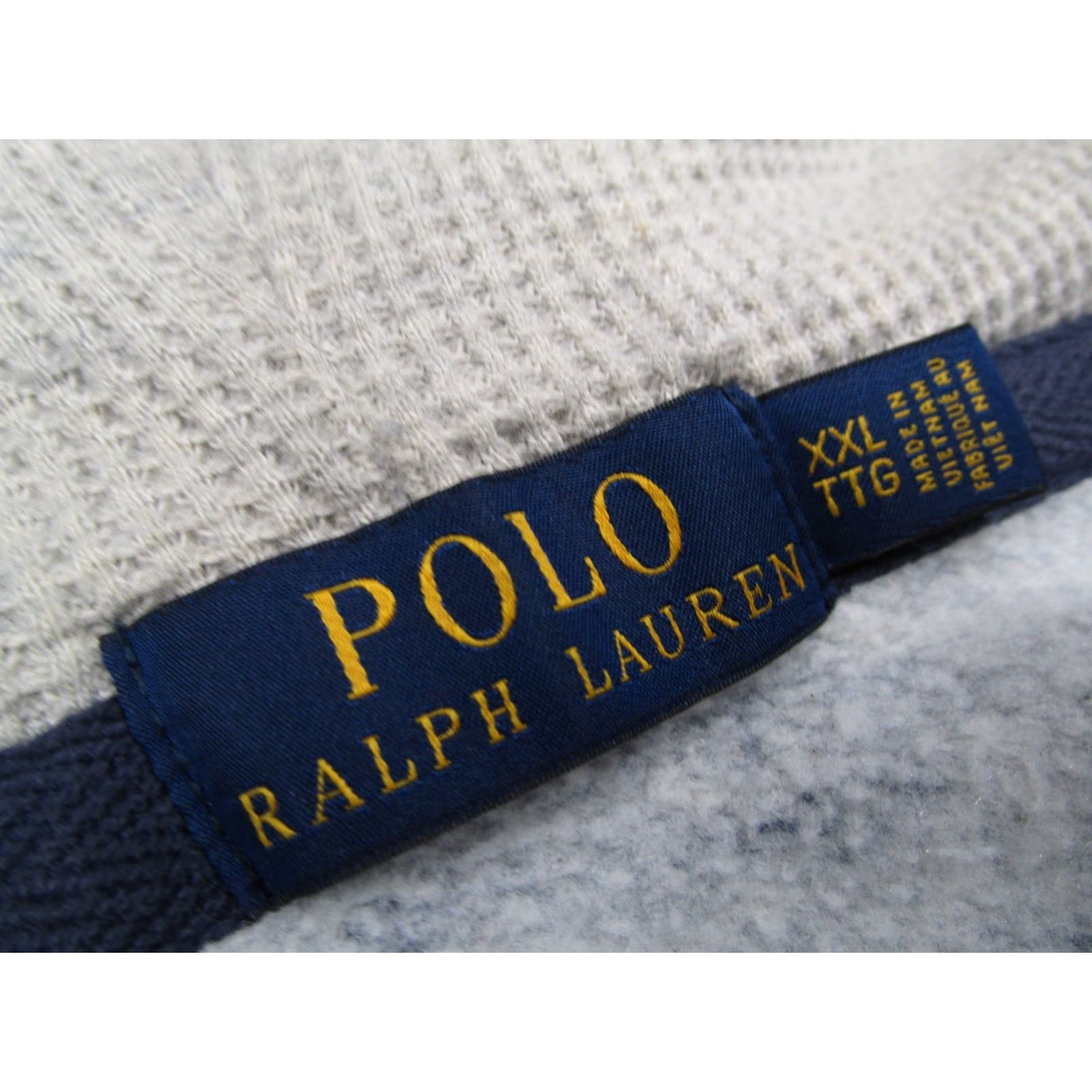 Polo Ralph Lauren Polo Ralph Lauren Hoodie 2XL XXL Blue Full Zip Waffle Hood Red Pony Mens Size US XXL / EU 58 / 5 - 3 Thumbnail