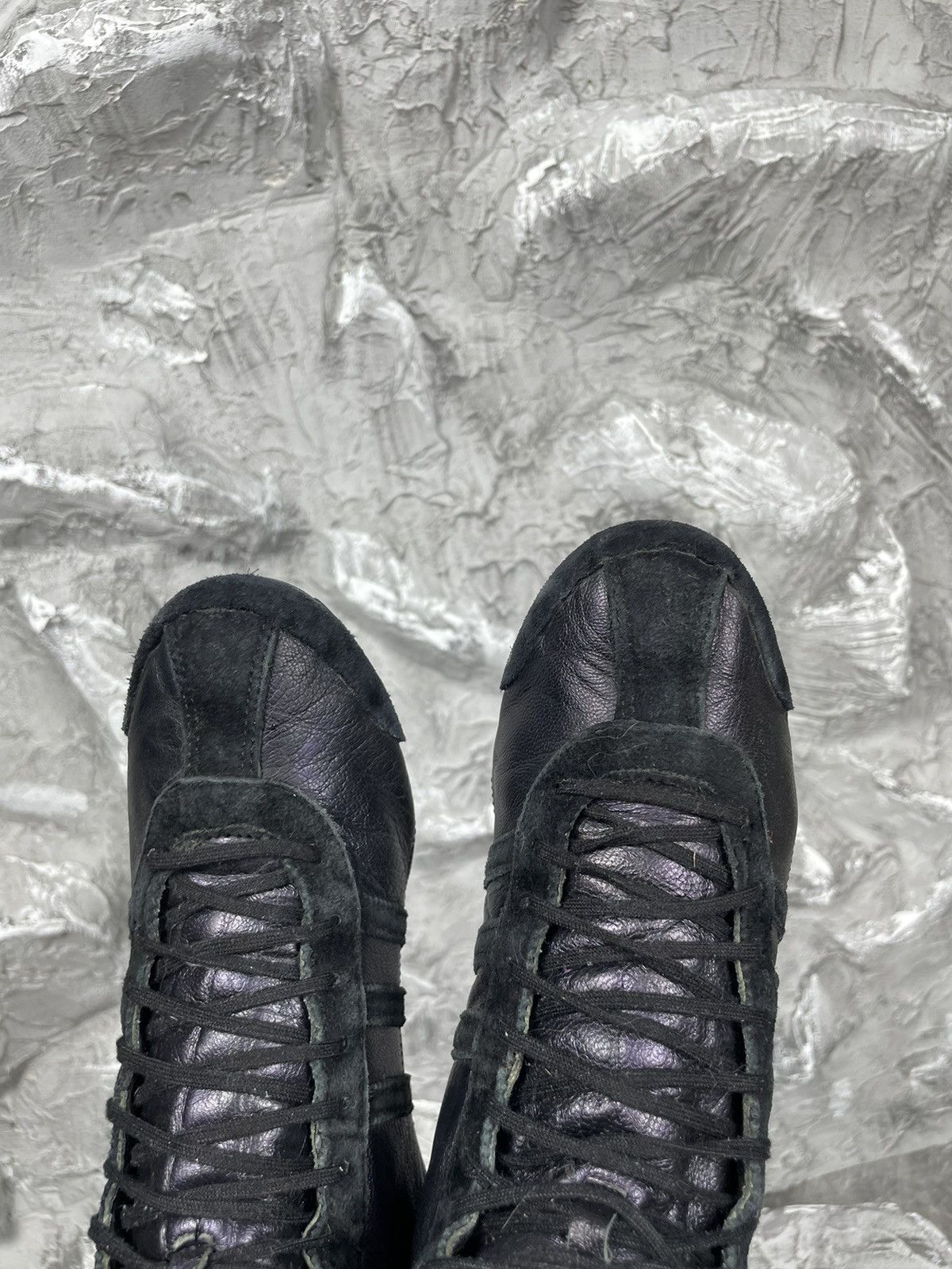 Adidas × Vintage Adidas Silver Streak Vntg Rare Moto Wrestling Box High Shoes Size US 6 / IT 36 - 12 Thumbnail
