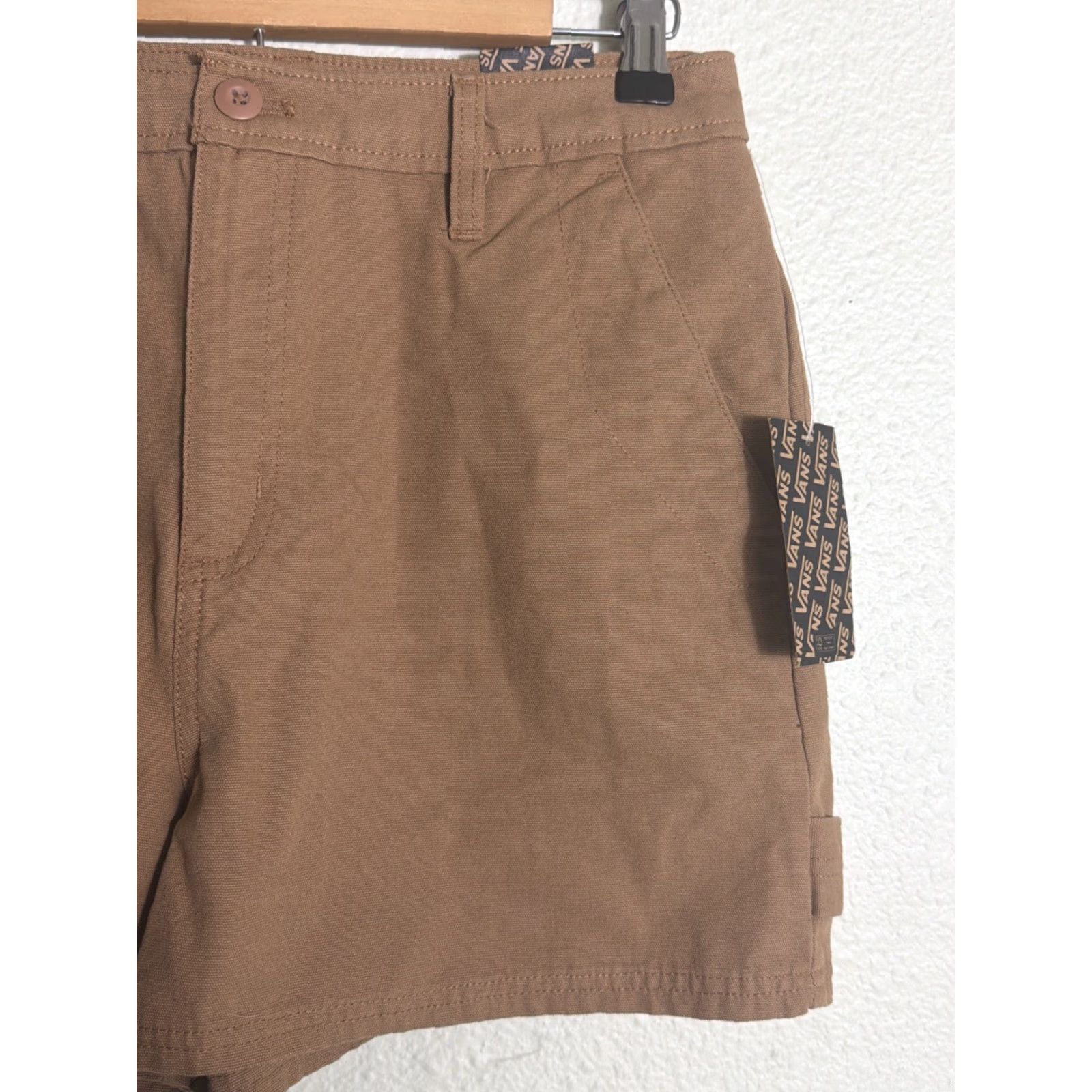 Vans VANS Carpenter Shorts Womens 28x3.5 Duck Brown Utility Workwear Casual Shirt? Size 28" / US 6 / IT 42 - 4 Thumbnail