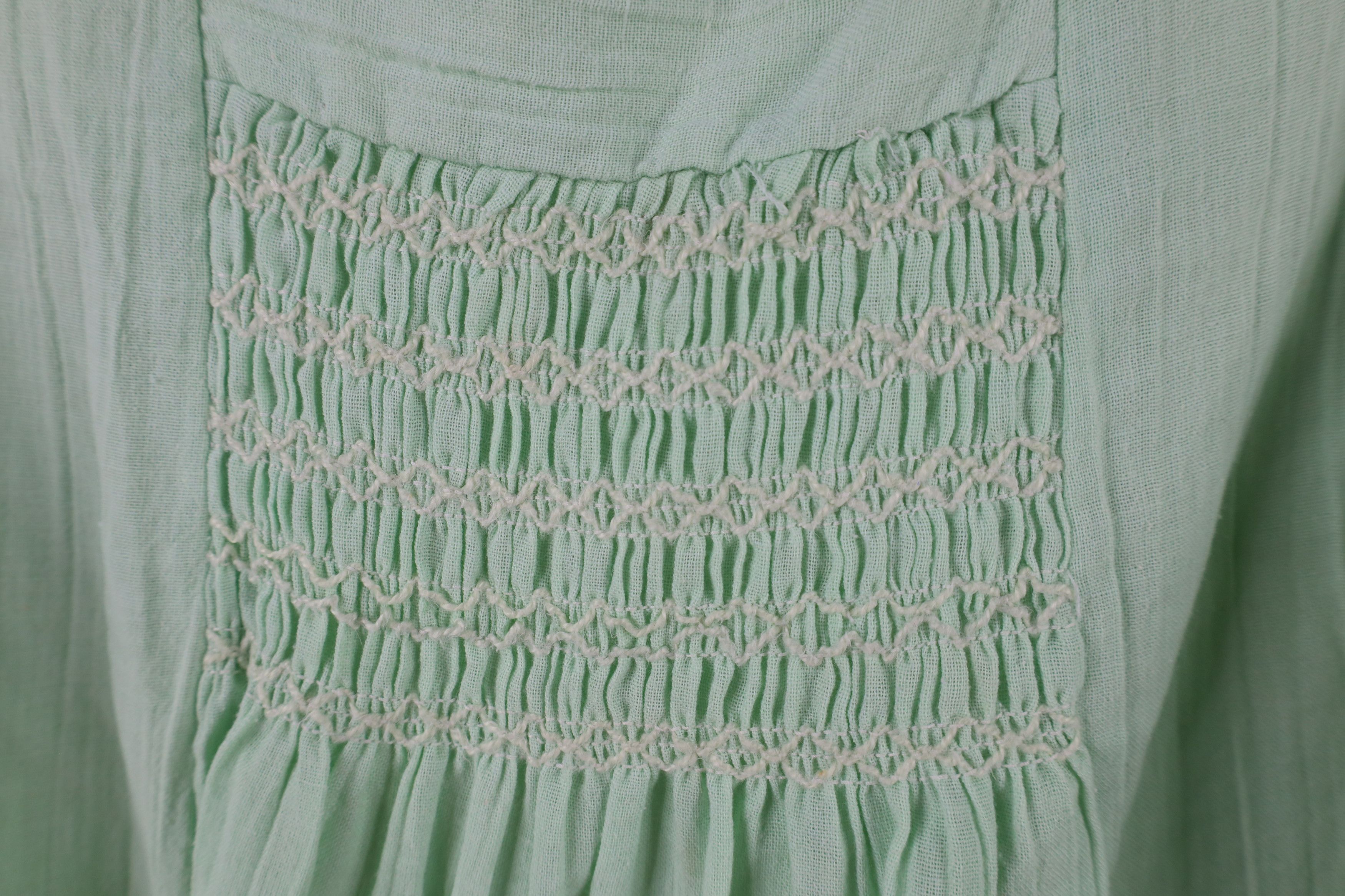 Vintage Vintage 60s 70s Country Primitive Gauzy Cotton Ruffled Shirt Size M / US 6-8 / IT 42-44 - 8 Thumbnail